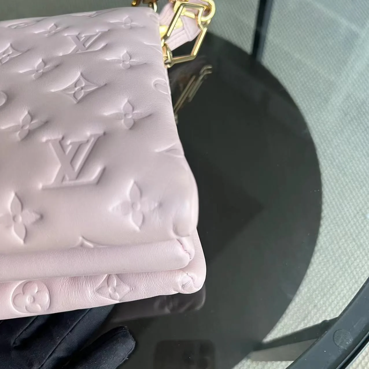 Louis Vuitton Coussin PM Puffy Lambskin Light Purple Golden Hardware