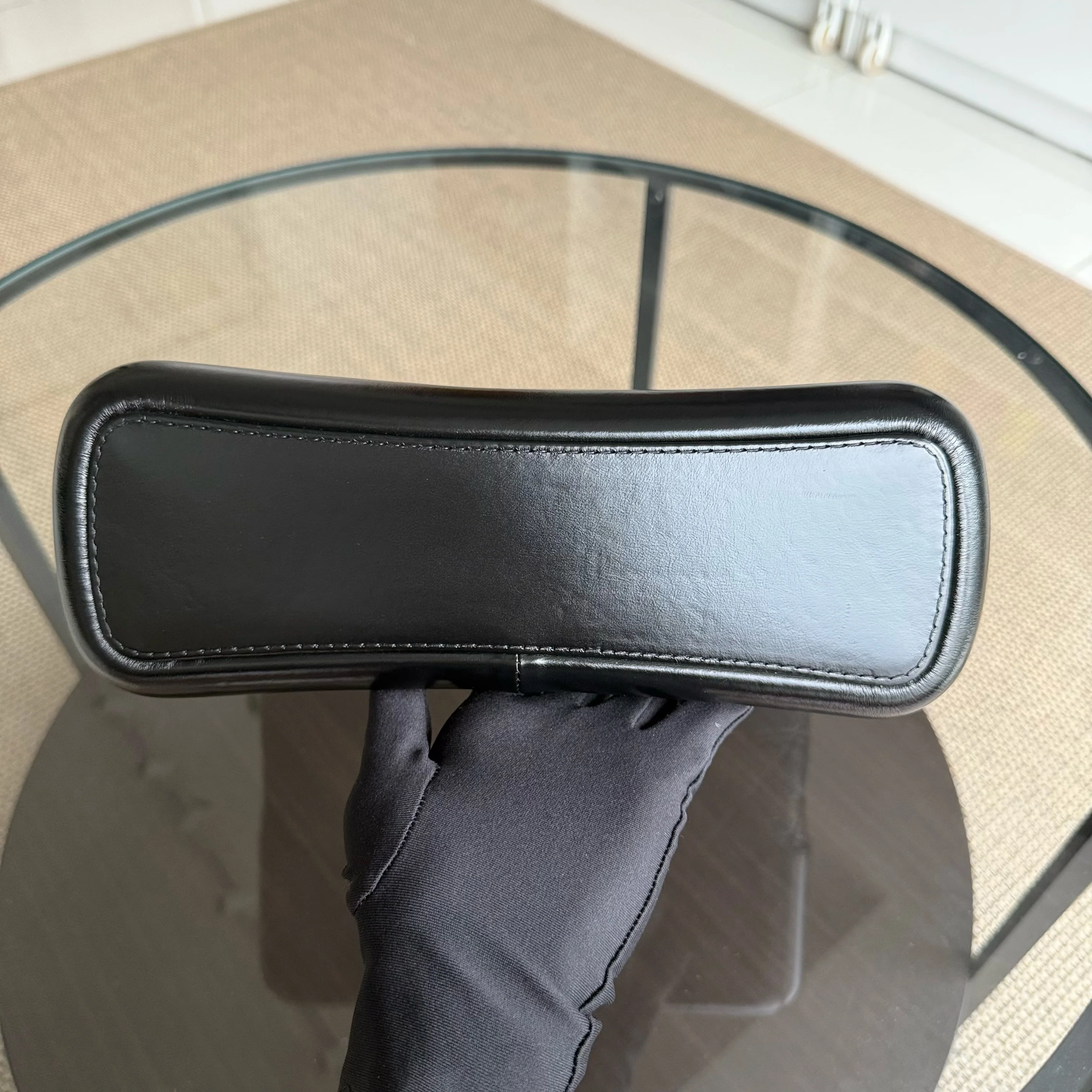 Chanel Gabrielle Medium - Quilted Aged Calfskin Black Two-tone Gold Hardware Series 23