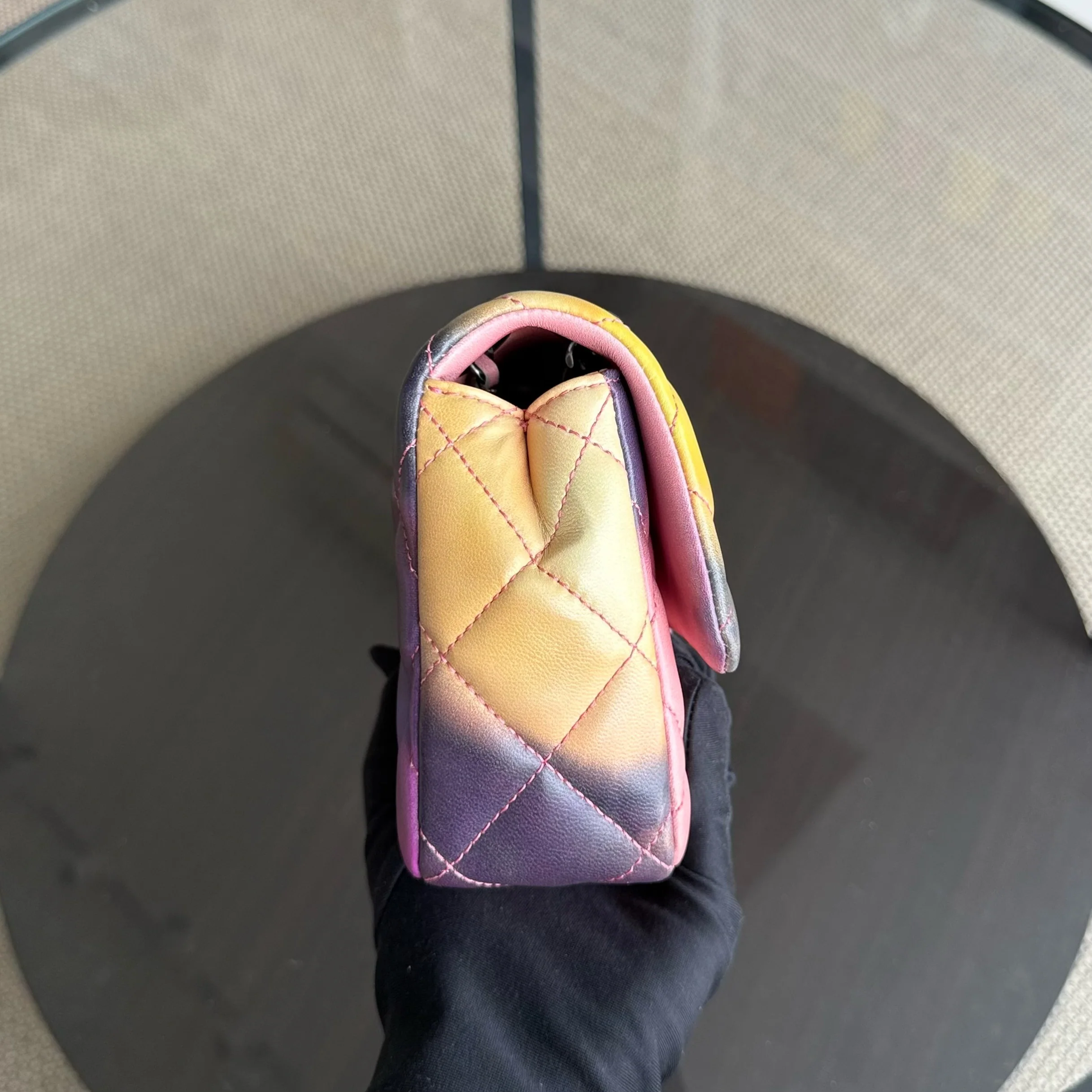 Chanel Classic Flap Small - Flower Power Quilted Lambskin Limited Edition Black Hardware Series 21