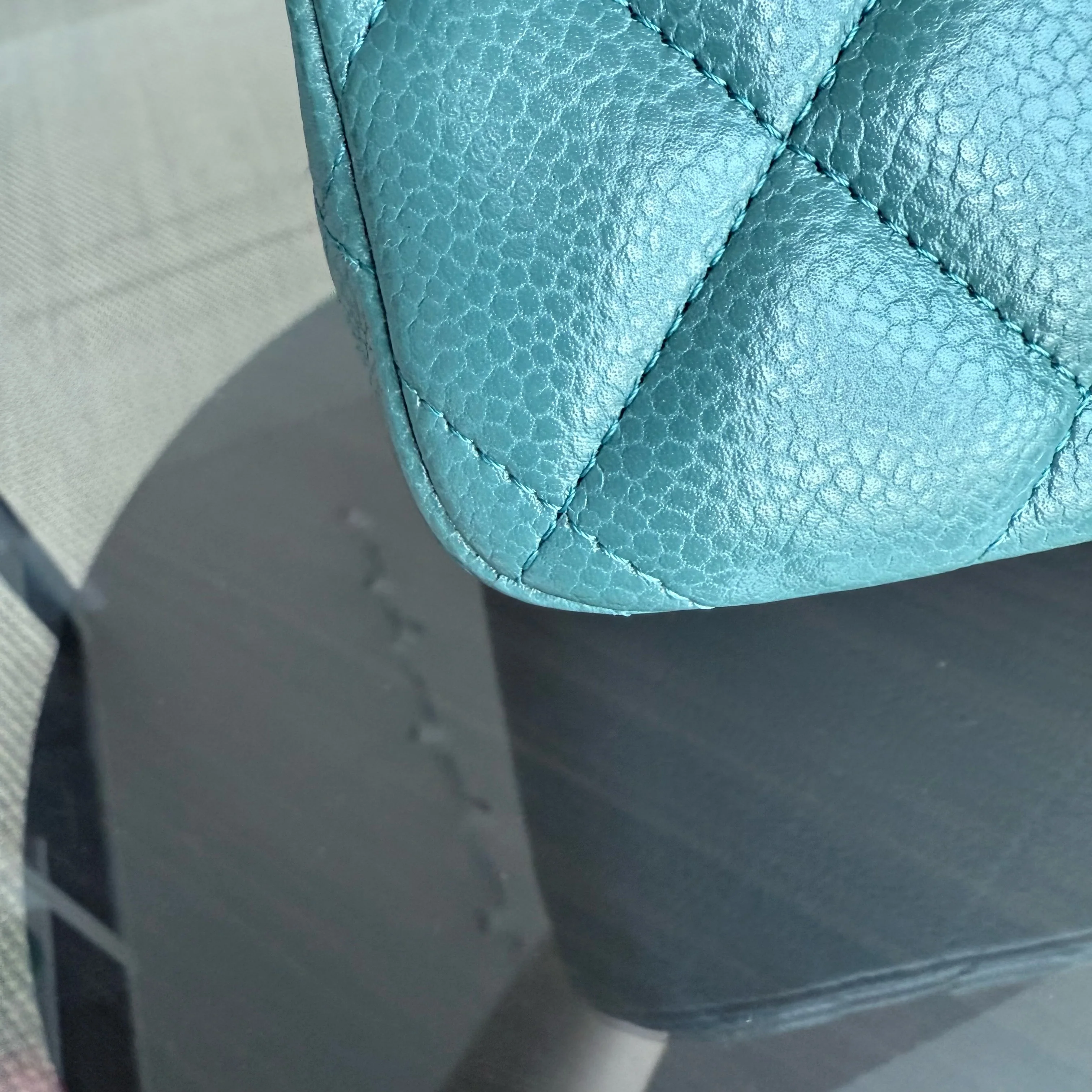 Chanel Classic Flap Jumbo - Caviar 30CM Double Flap Quilted Grained Calfskin Silver Hardware Series 21