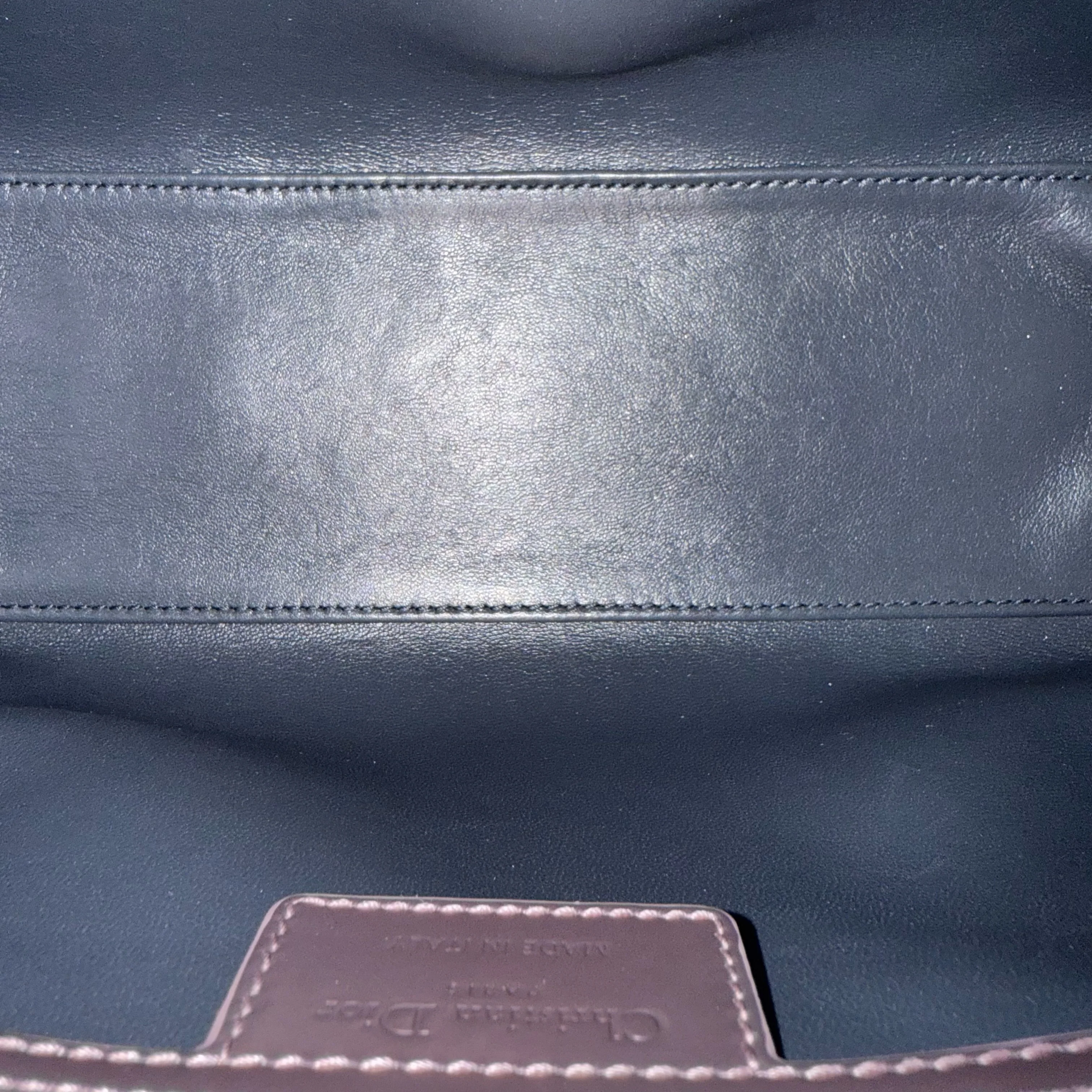 Dior Lady Medium - Micro-Cannage Metallic Pink Silver Hardware