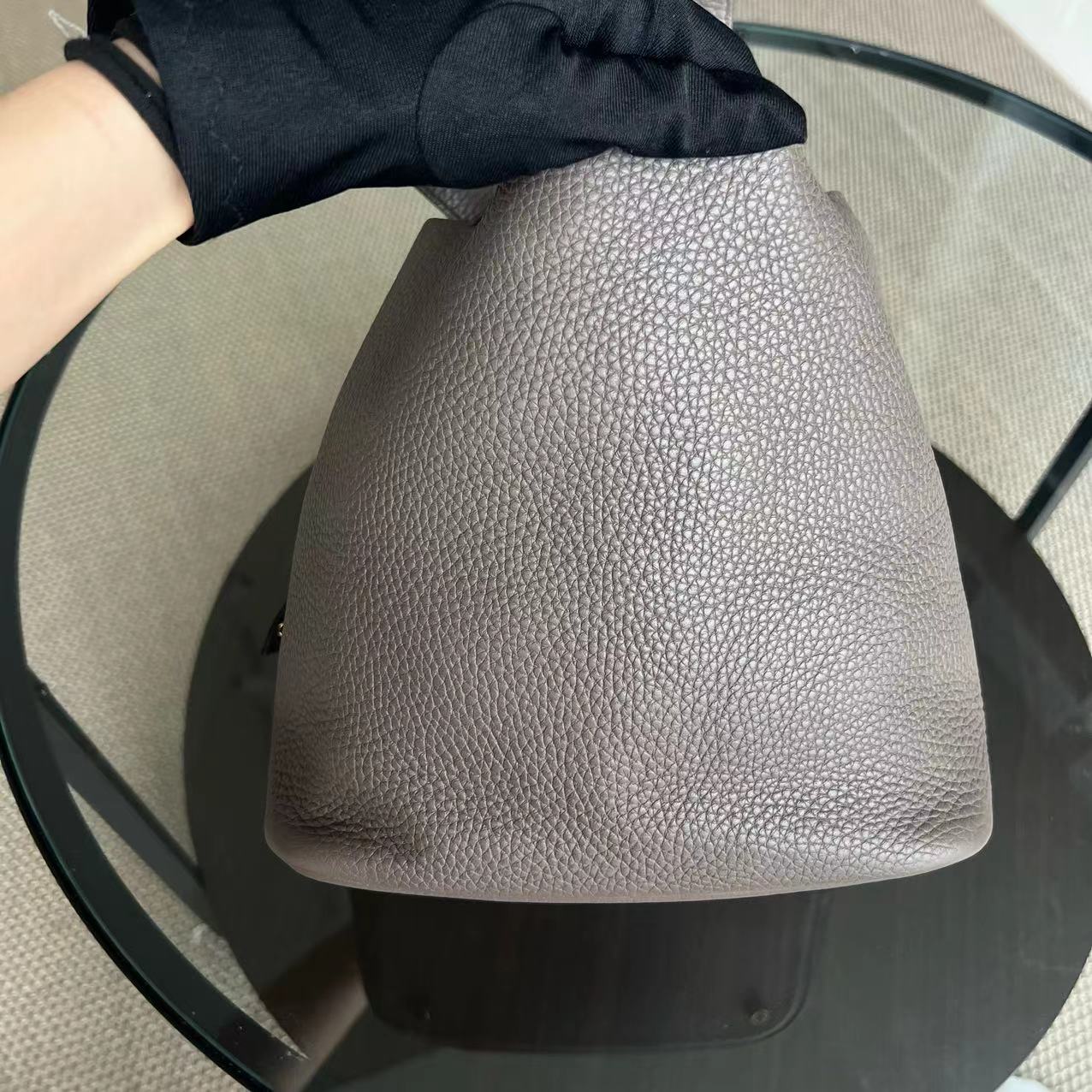 Hermes Picotin 22 - Etoupe Clemence Golden Hardware