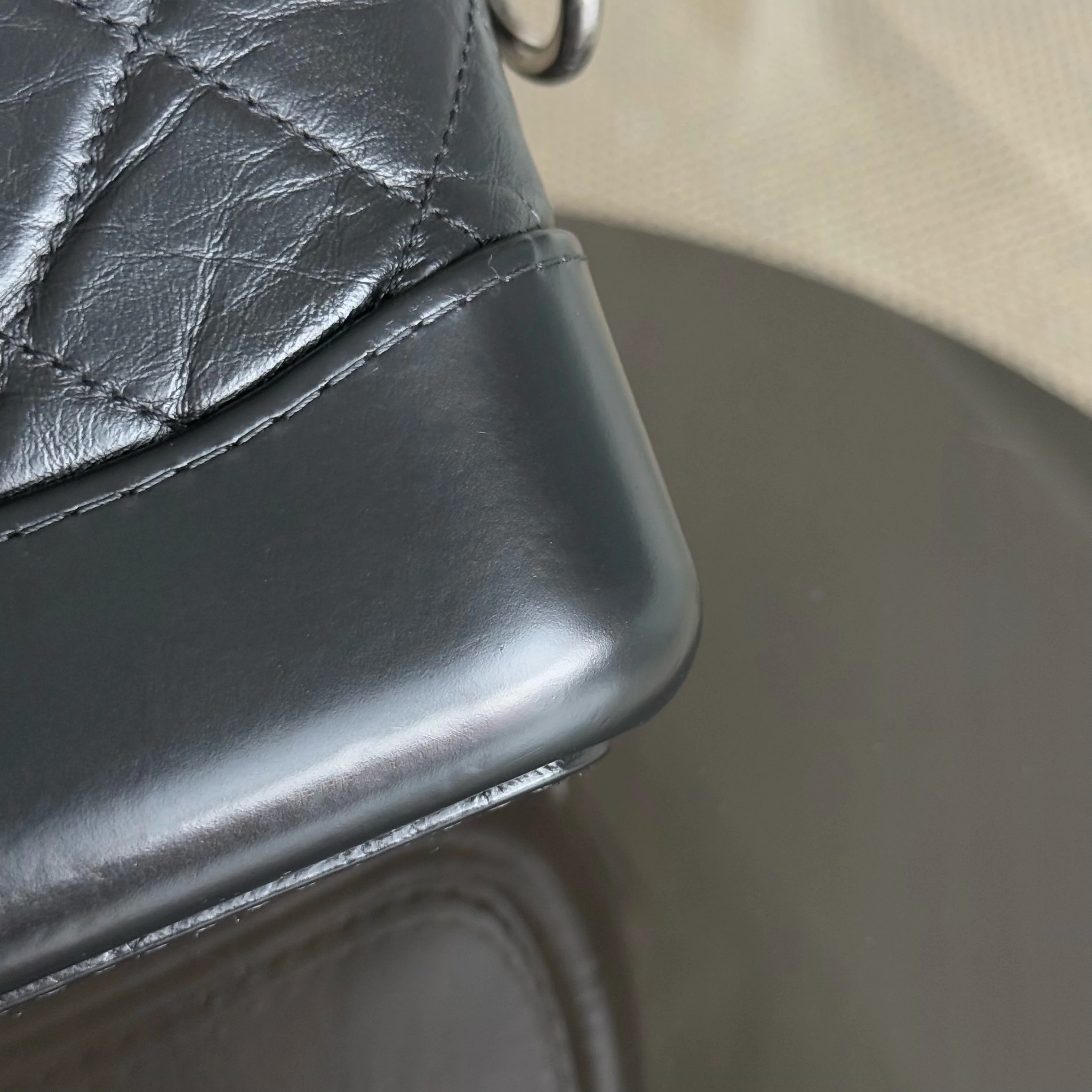 Chanel Gabrielle Hobo Small - Quilted Calfskin Black Gold Hardware