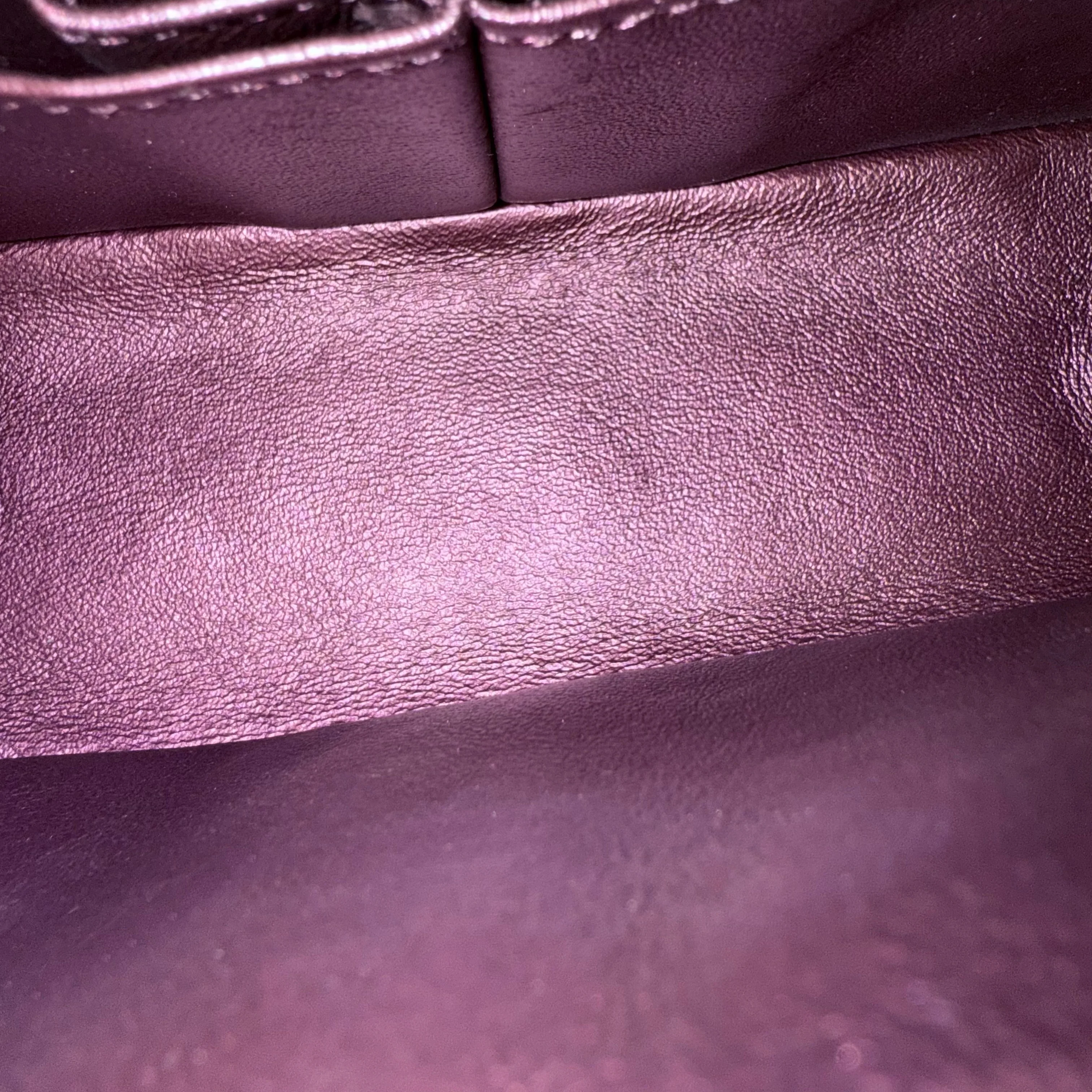 Chanel 2.55 Reissue Mini - 20CM Quilted Calfskin Purple Silver Hardware Series 16