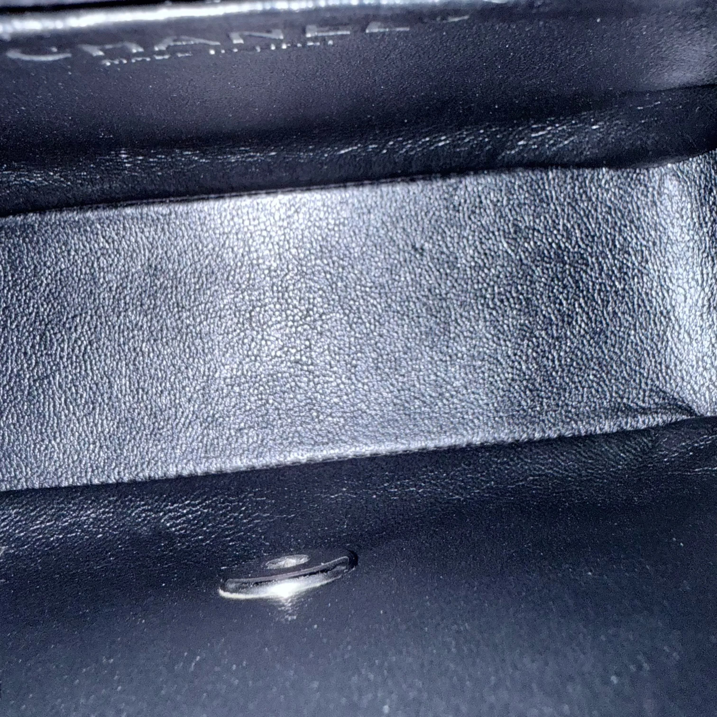 Chanel Classic Flap Mini Square - 17CM Quilted Lambskin Black Silver Hardware Series 19