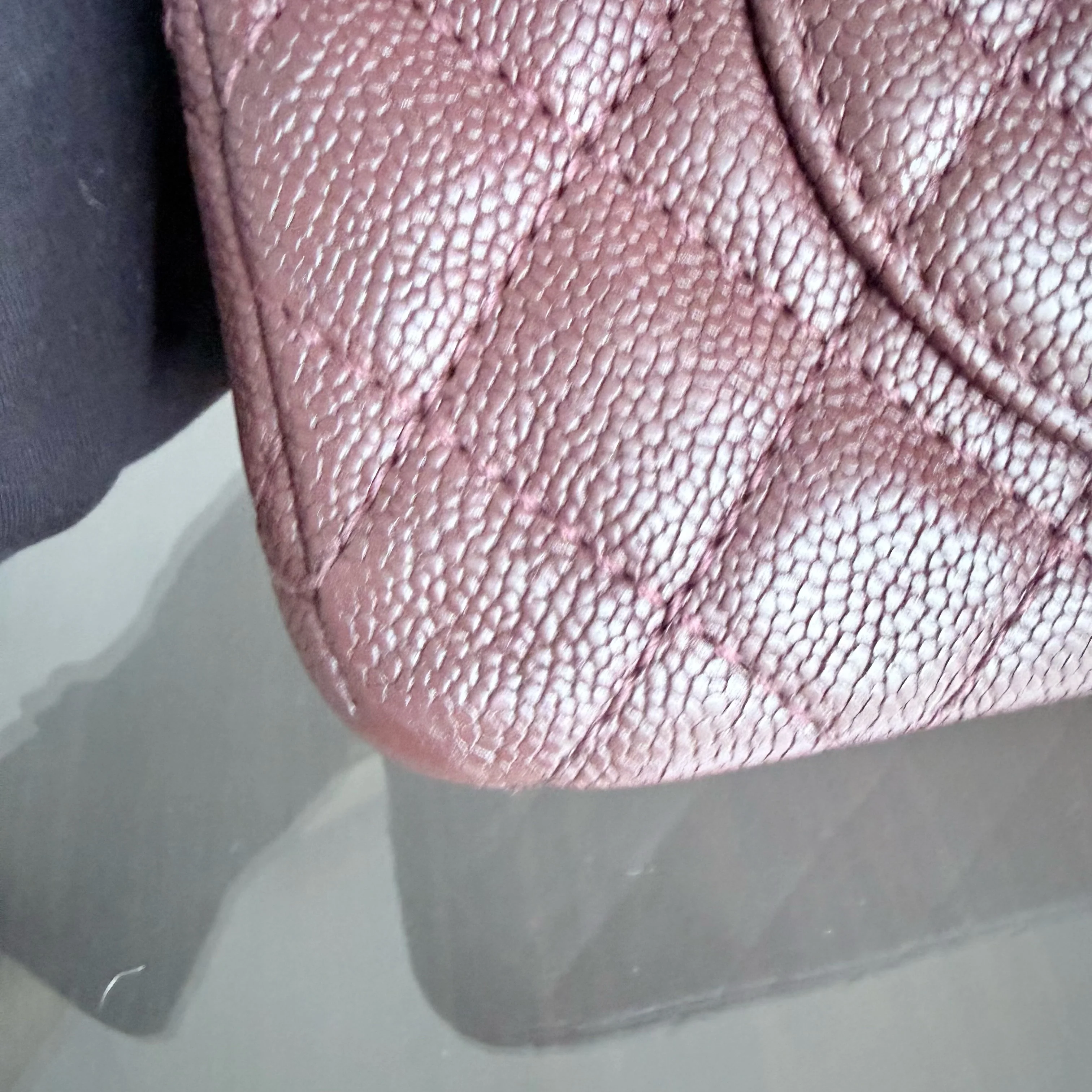 Chanel 2.55 Reissue 225 - 24CM Quilted Caviar Burgundy Brown Ruthenium Silver Hardware Series 16