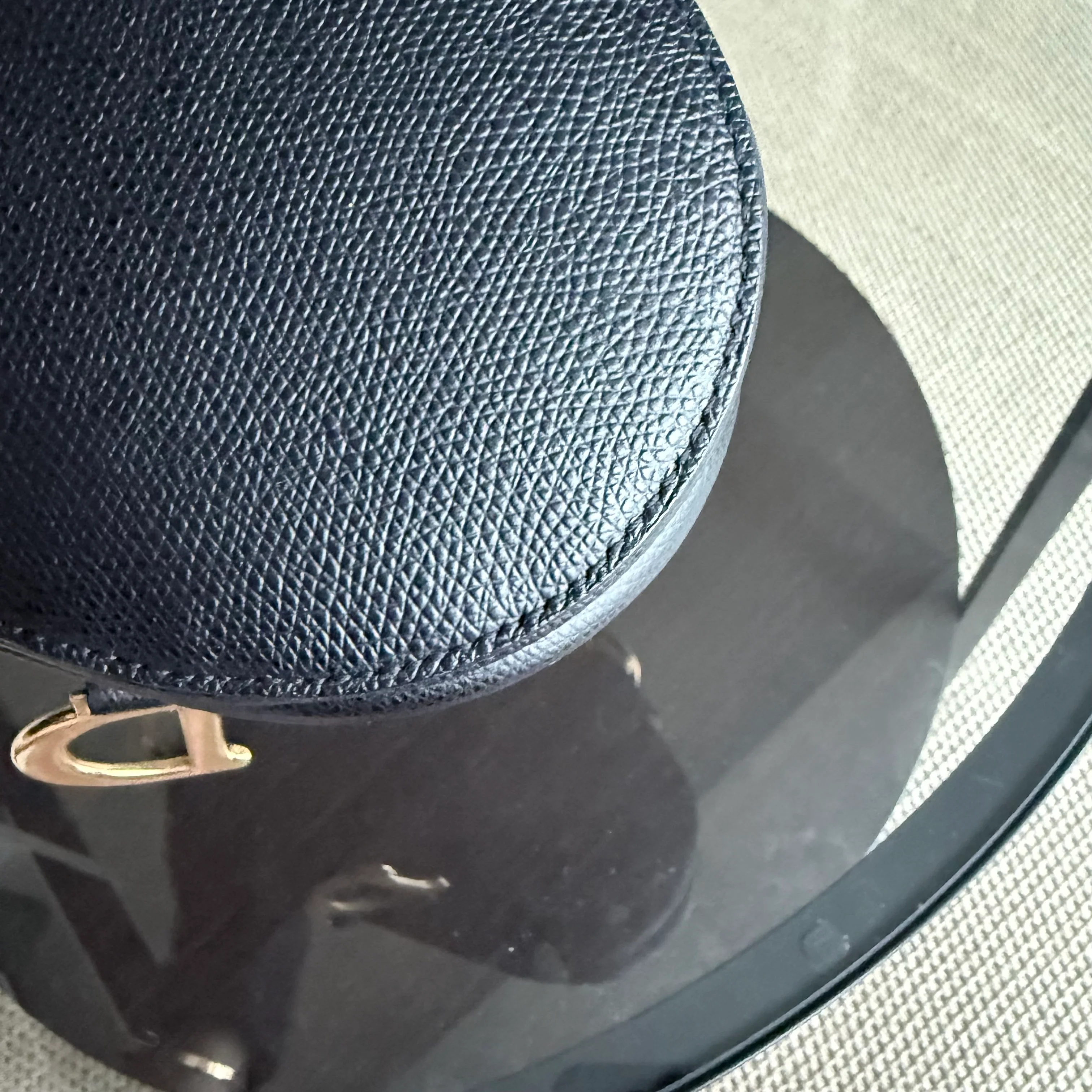 *With Strap, Caviar* Dior Saddle Small 21CM Caviar Black GHW