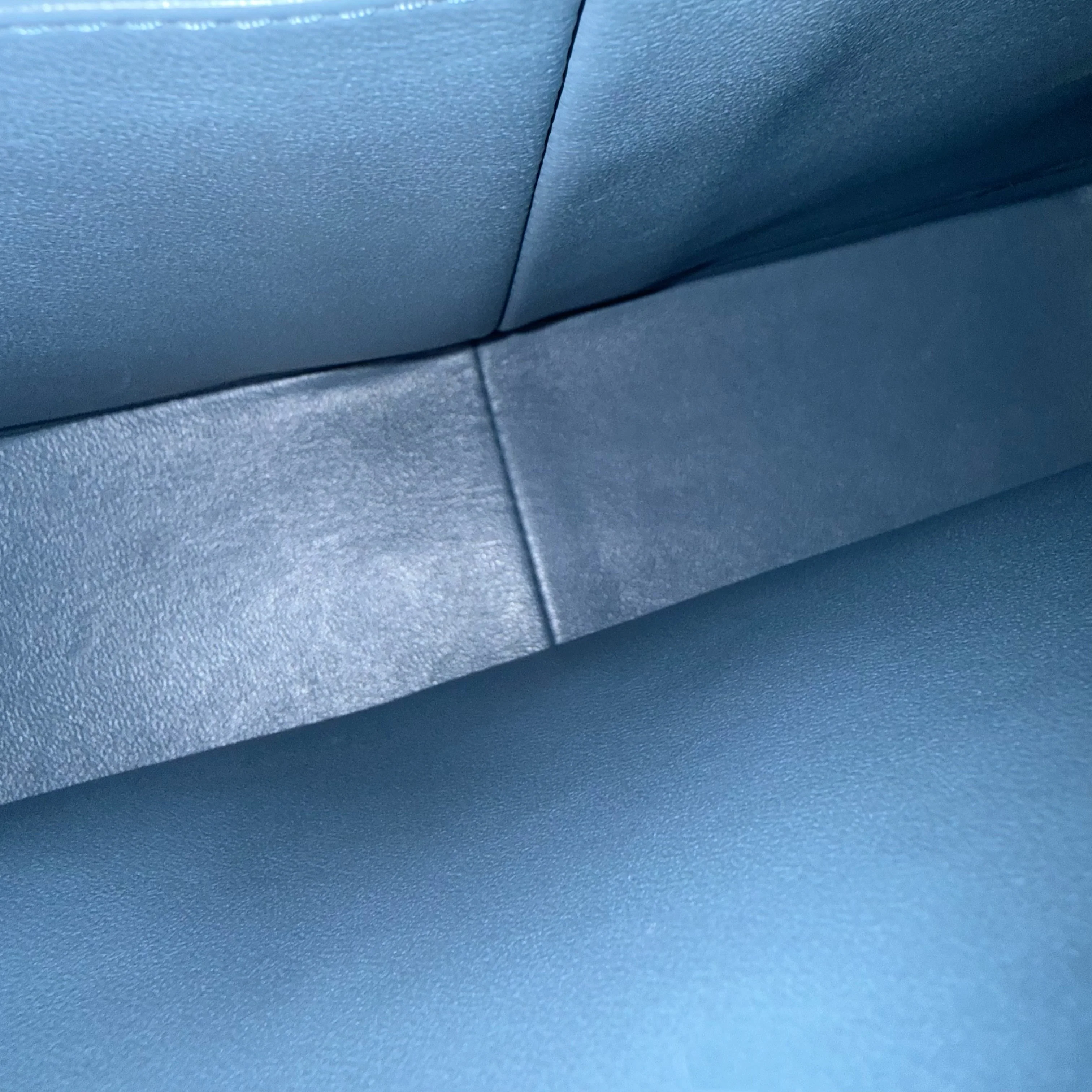 Chanel Classic Flap Jumbo - 30CM Lambskin Double Flap Blue Silver Hardware Series 17