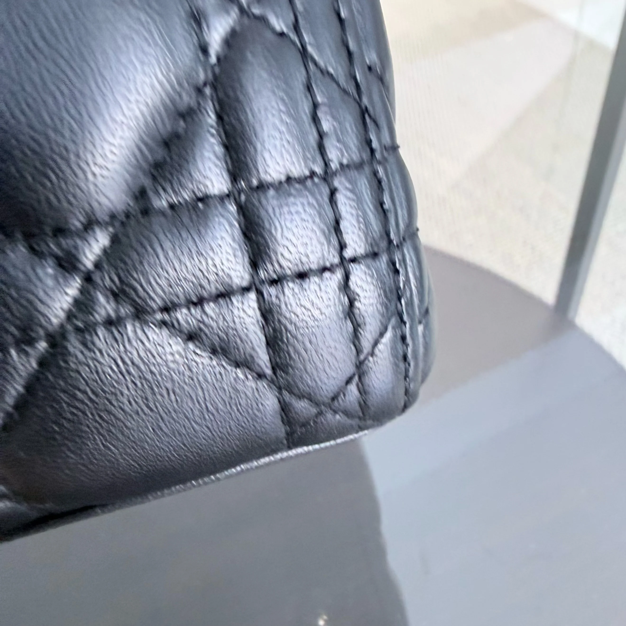 Dior Lady Medium - Cannage Lambskin Black Gold Hardware Adjustable Strap