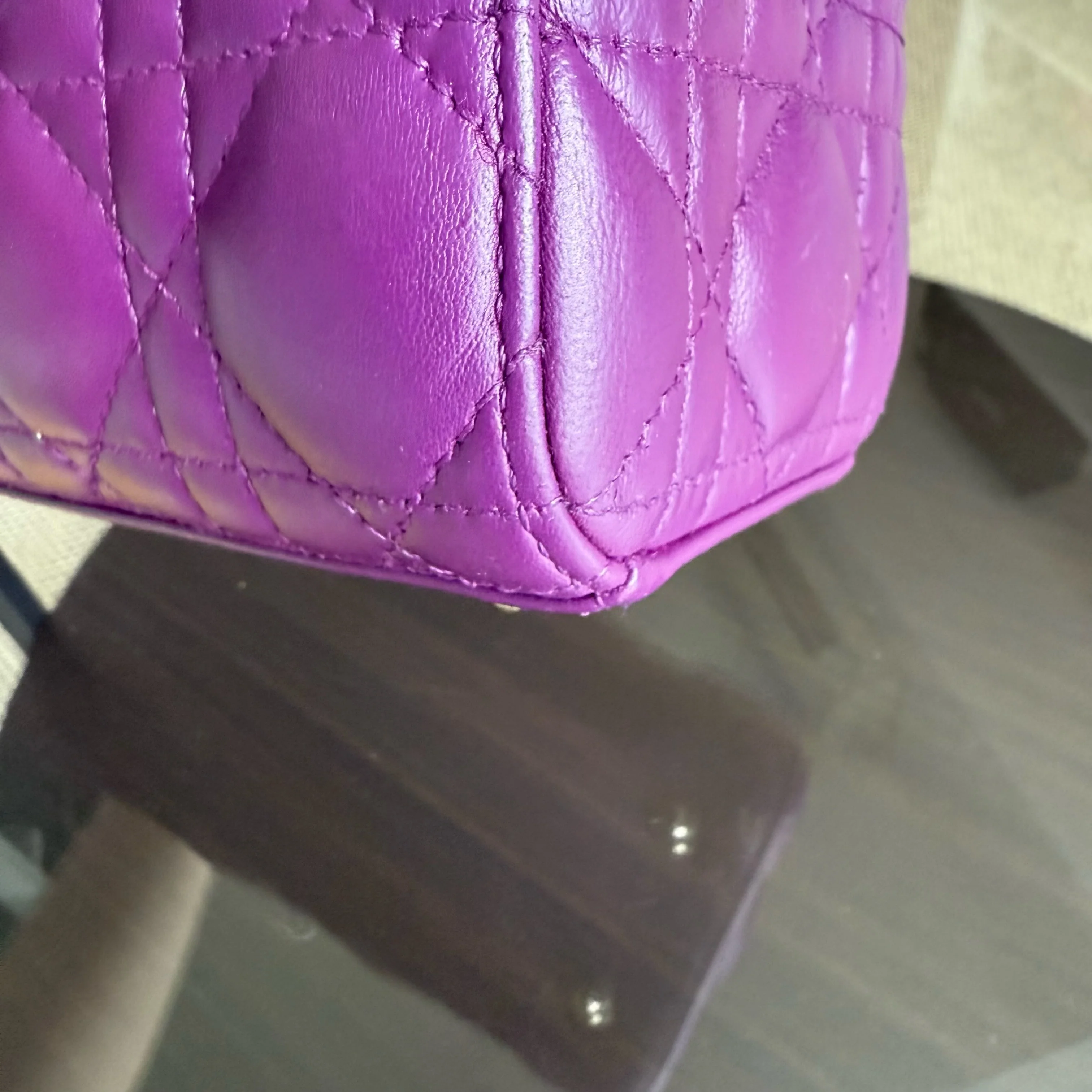 Dior Lady Small ABC - Cannage Lambskin Purple Gold Hardware MyABC