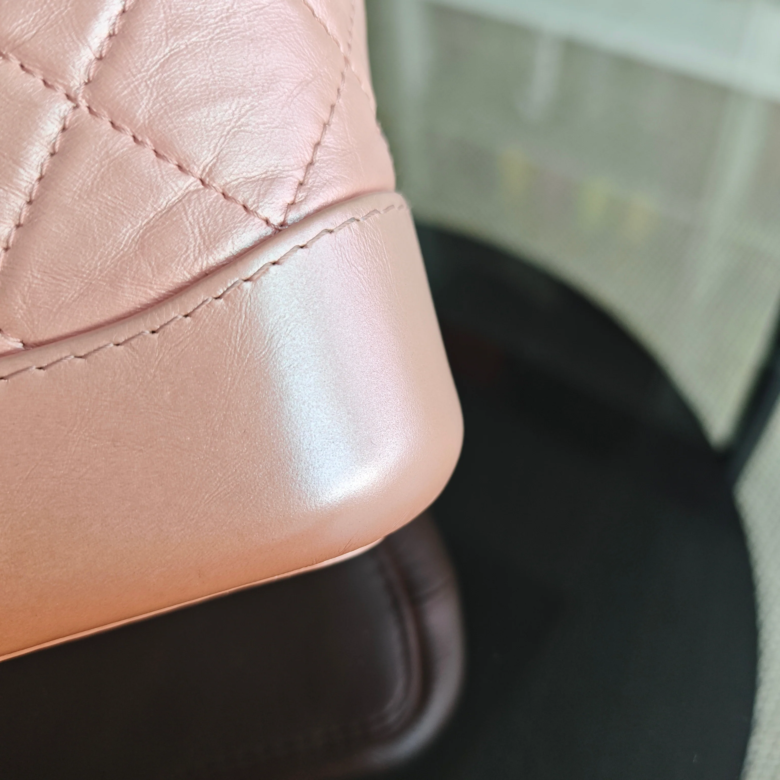 Chanel Gabrielle Small - Quilted Irridescent Pink Calfskin Gold Hardware Series 27