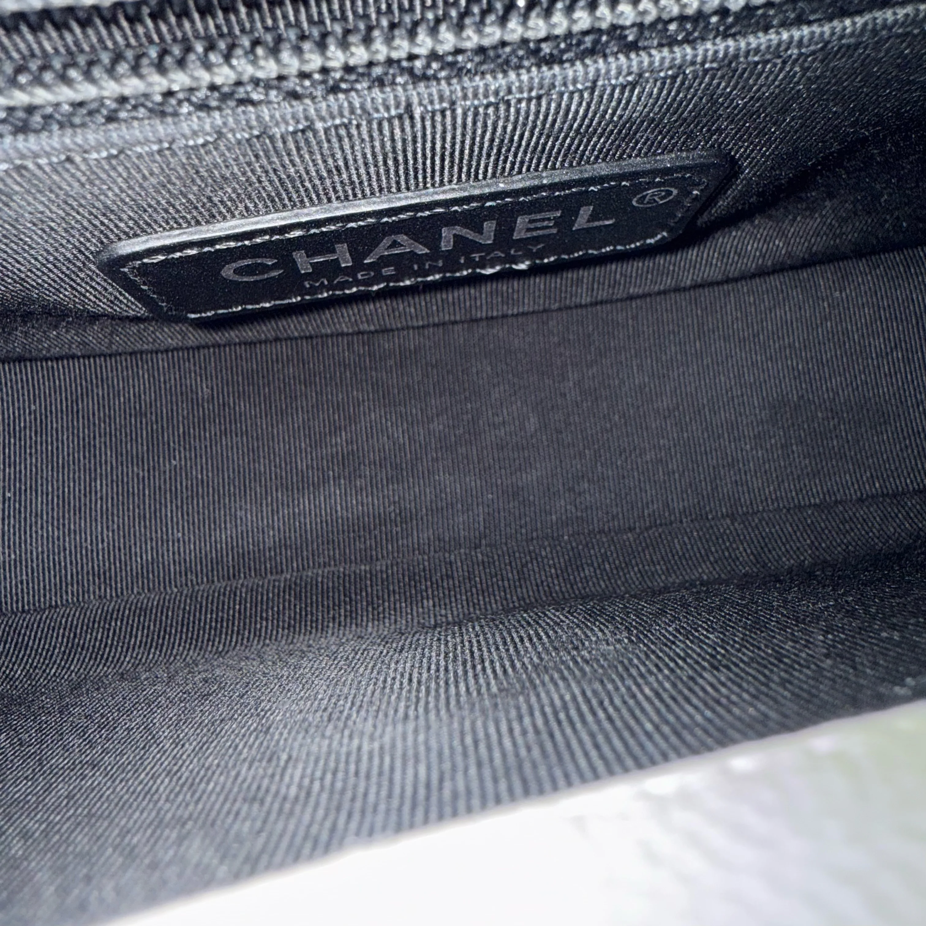 Chanel Seasonal Flap Small - Caviar My Everything Bag Quilted Grained Calfskin White Calfskin Black Hardware Series 30