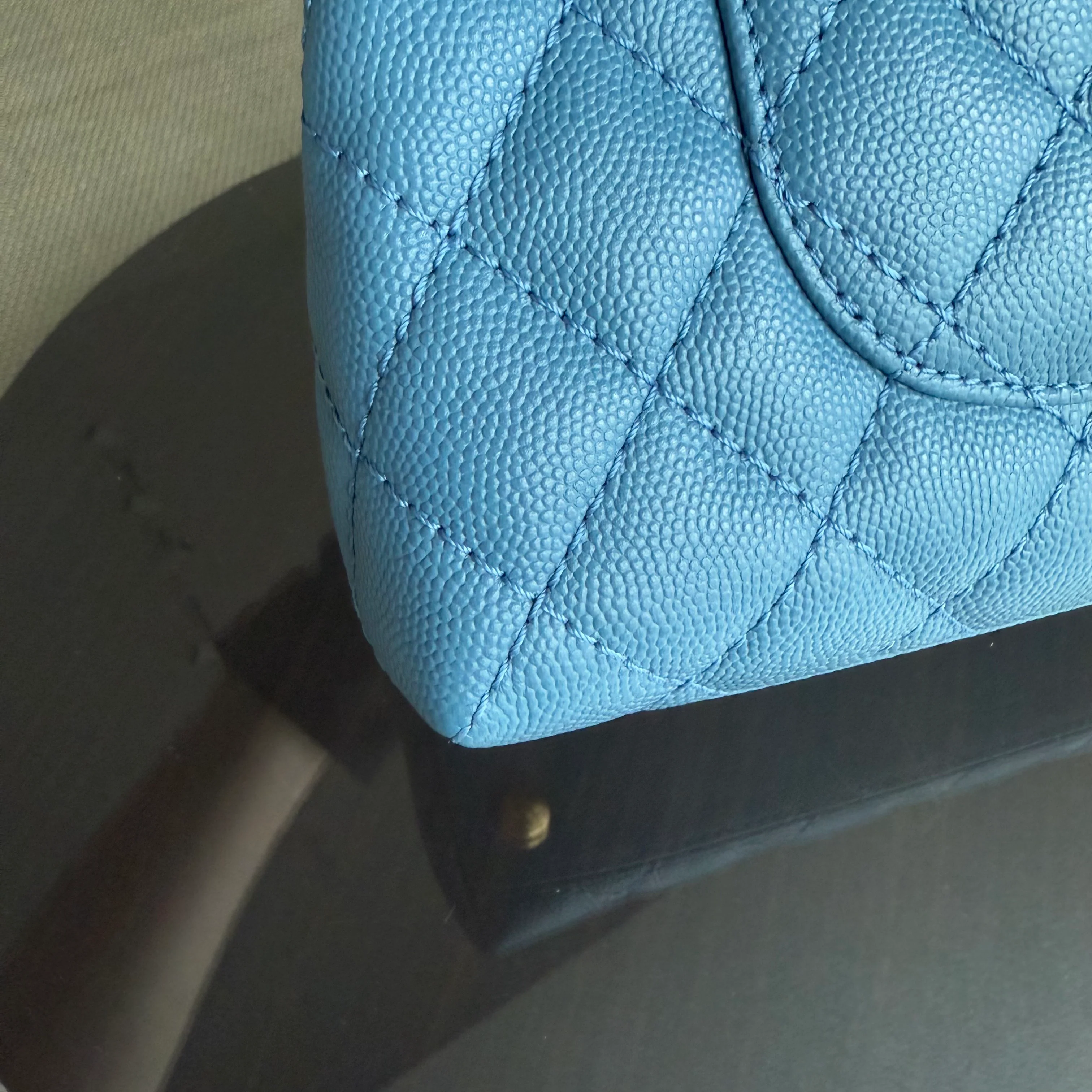 Deposit of Chanel Coco Handle Small - Caviar Quilted Blue Gold Hardware Series 25 (half amount of total)
