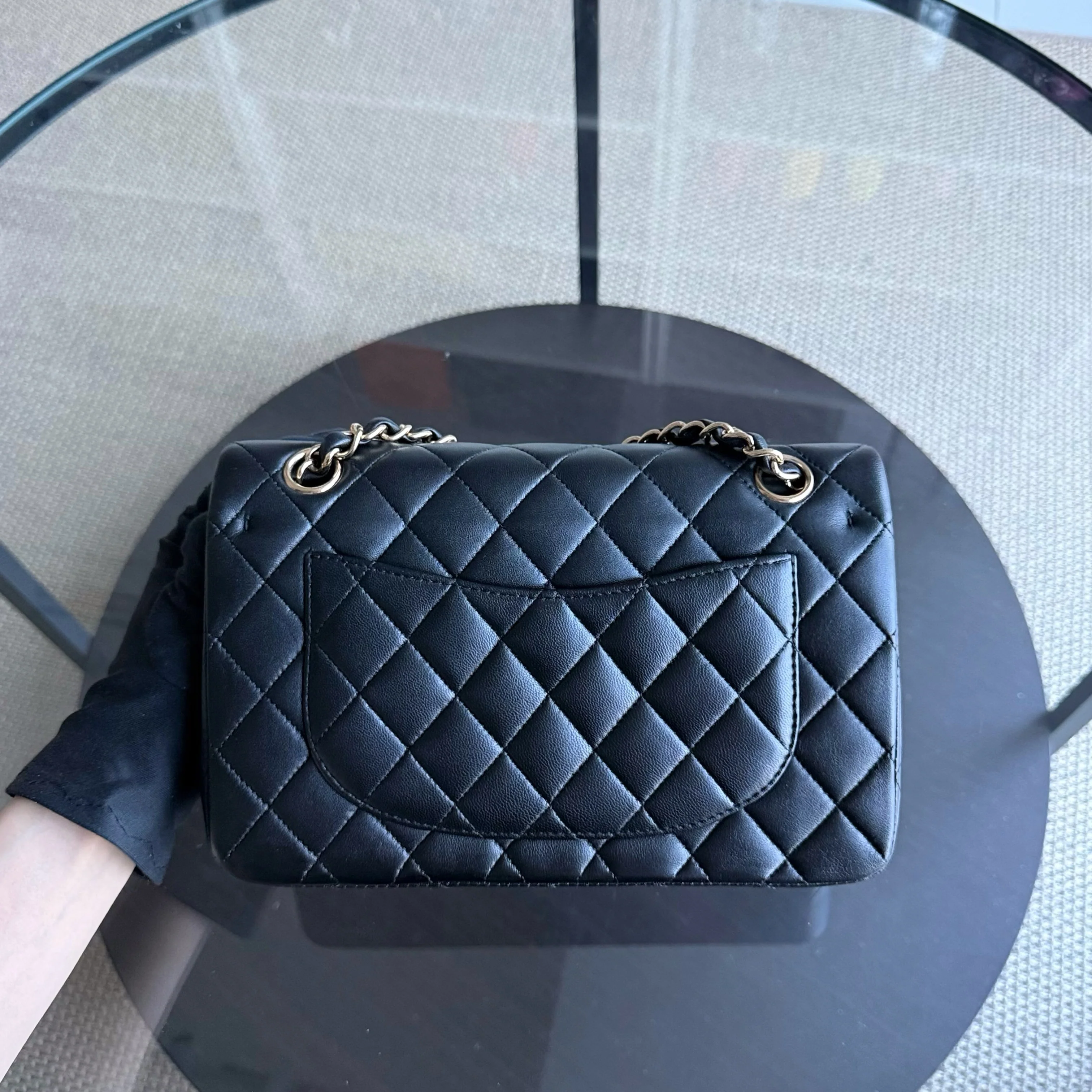 Chanel Classic Flap Small - Quilted Lambskin 23CM Black Gold Hardware Series 13