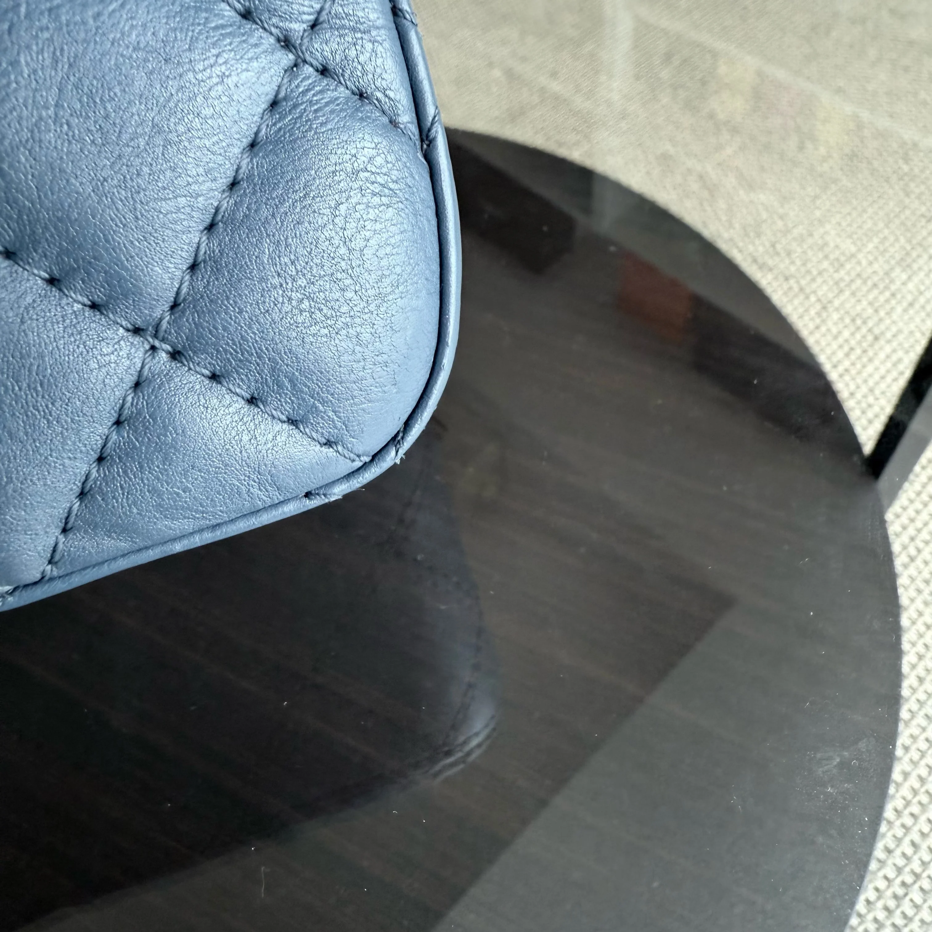 Chanel 2.55 Reissue 226 - Quilted Grained Calfskin Blue Gold Hardware Series 23