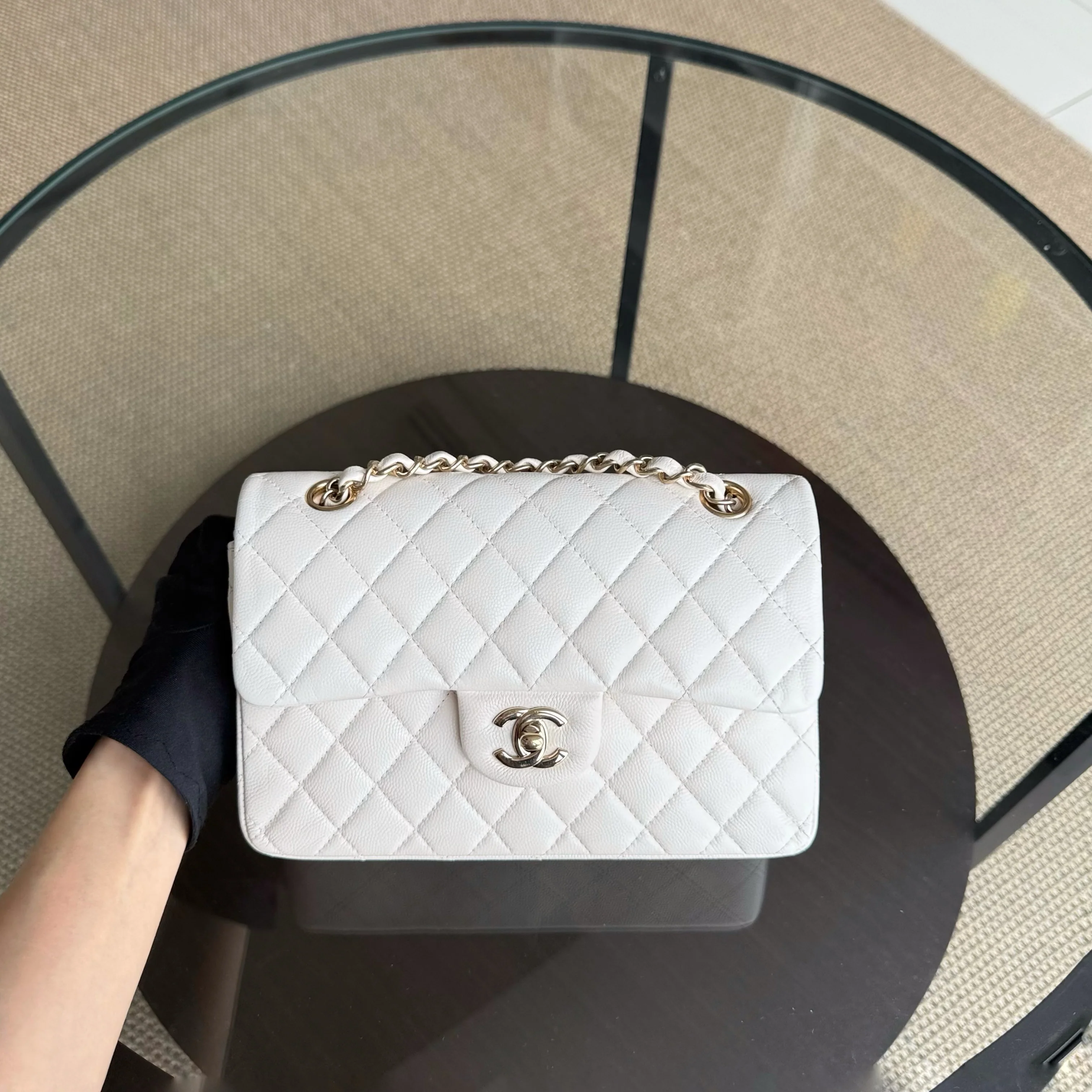 Chanel Classic Flap Small - 23CM Quilted Caviar Gold Hardware Series 31