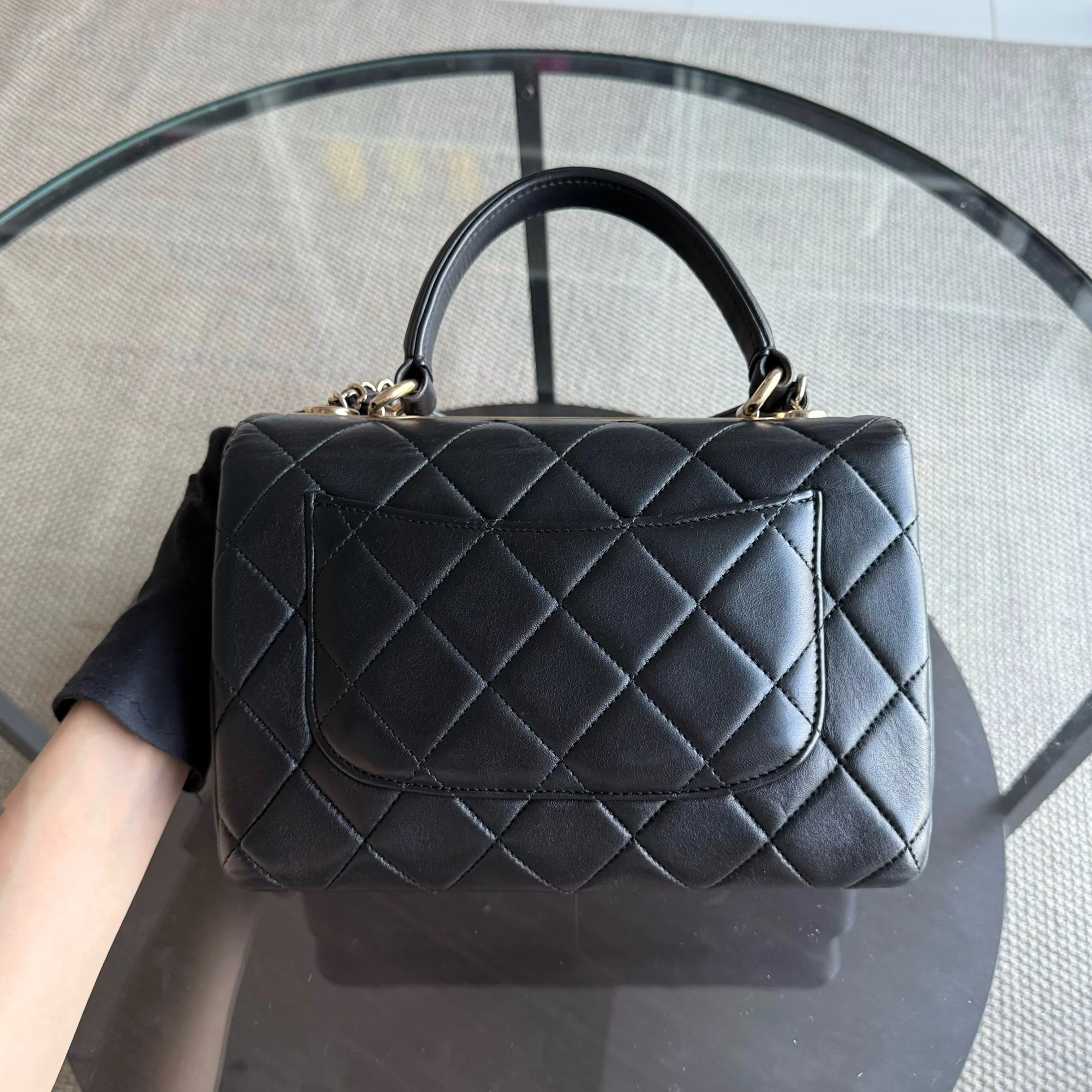 Chanel Trendy CC Small - Quilted Lambskin Black Gold Hardware
