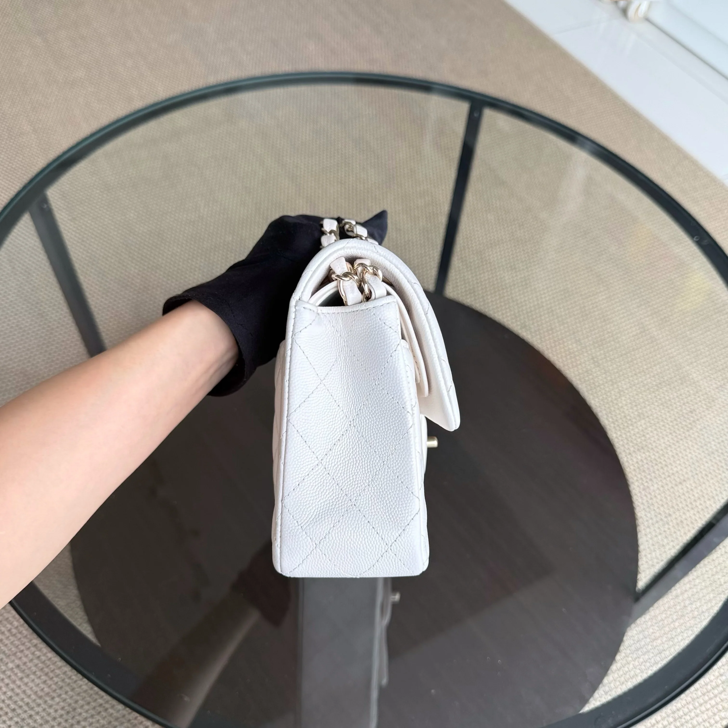 Chanel Classic Flap Small - 23CM Quilted Caviar Gold Hardware Series 31