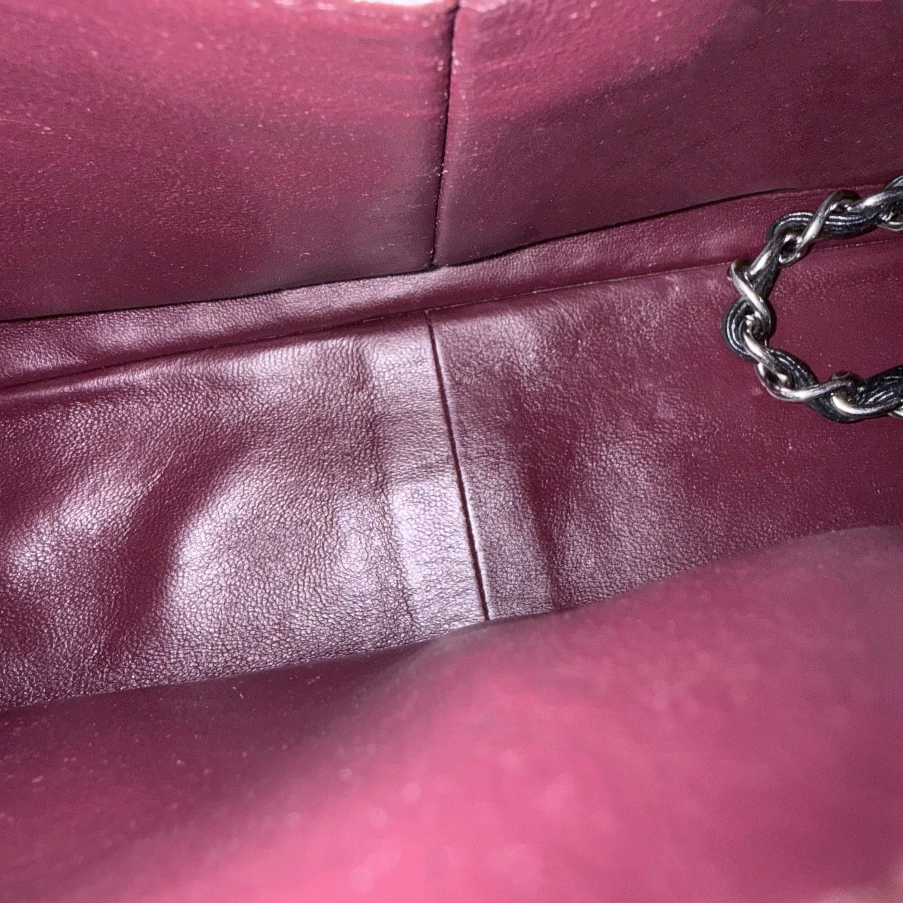 Chanel Classic Flap Jumbo - Caviar 30CM Double Flap Quilted Black Silver Hardware