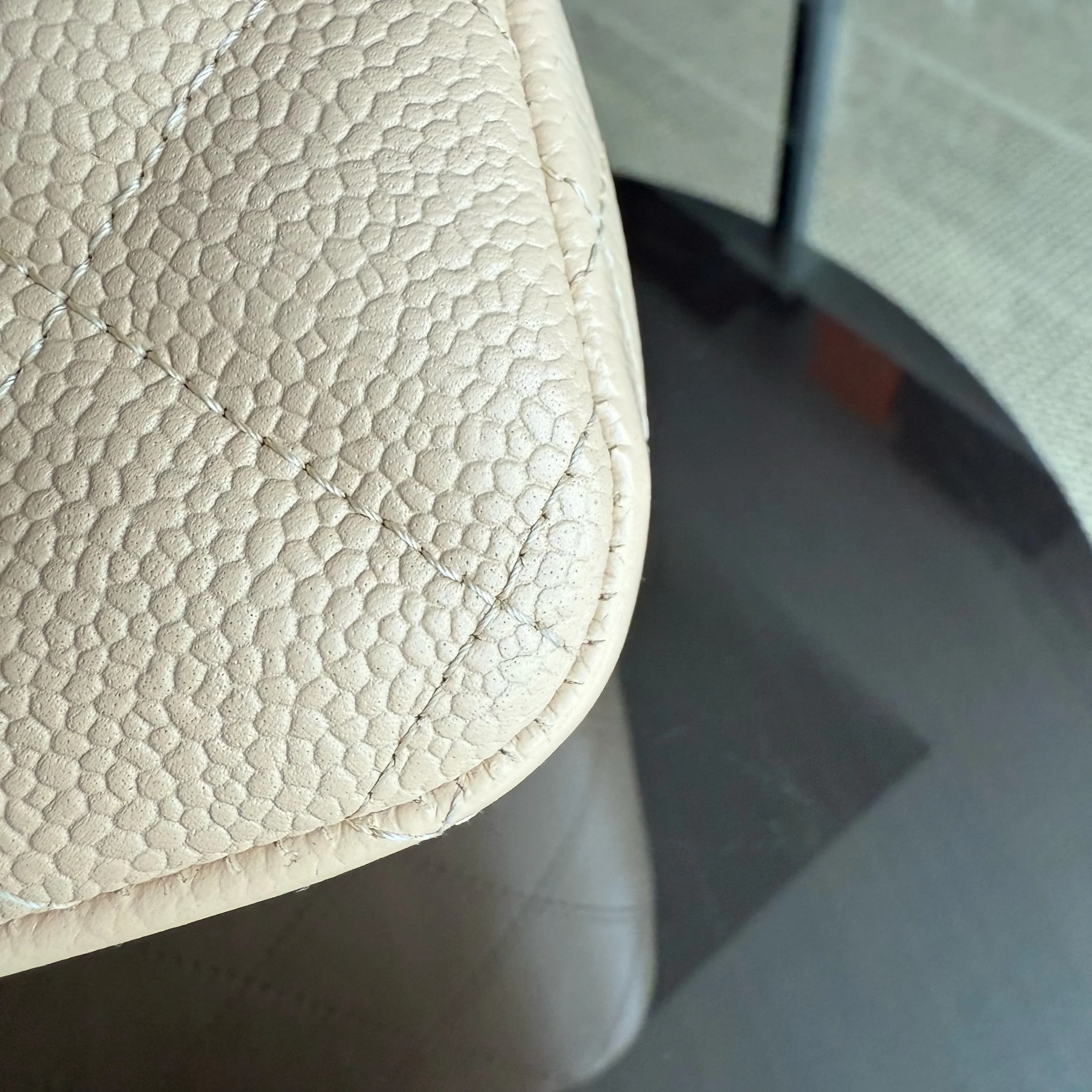 Chanel Classic Flap Jumbo - Caviar Quilted Double Flap Light Beige Gold Hardware