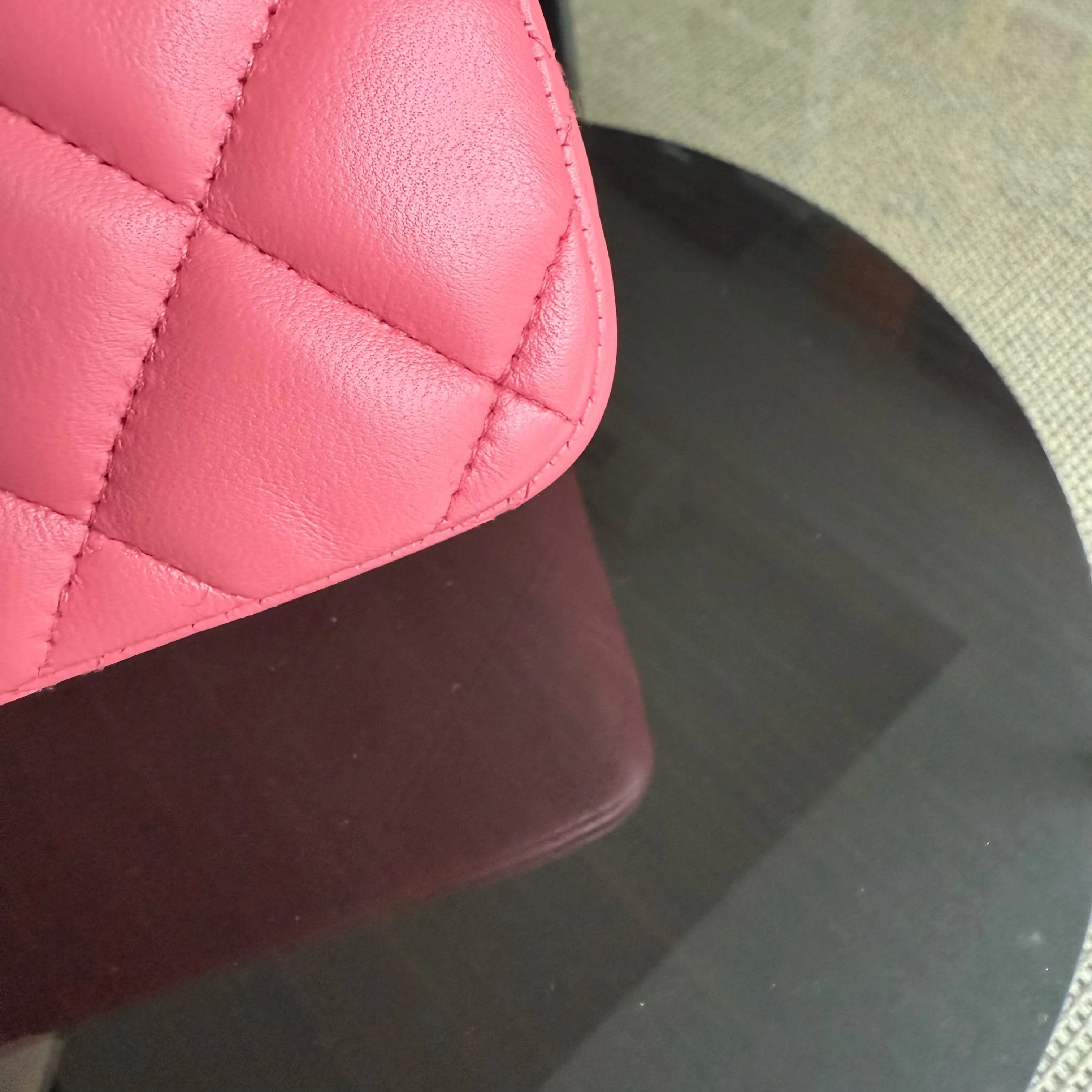 Chanel Classic Flap Jumbo - Double Flap 30CM Quilted Lambskin Pink Silver Hardware Series 16