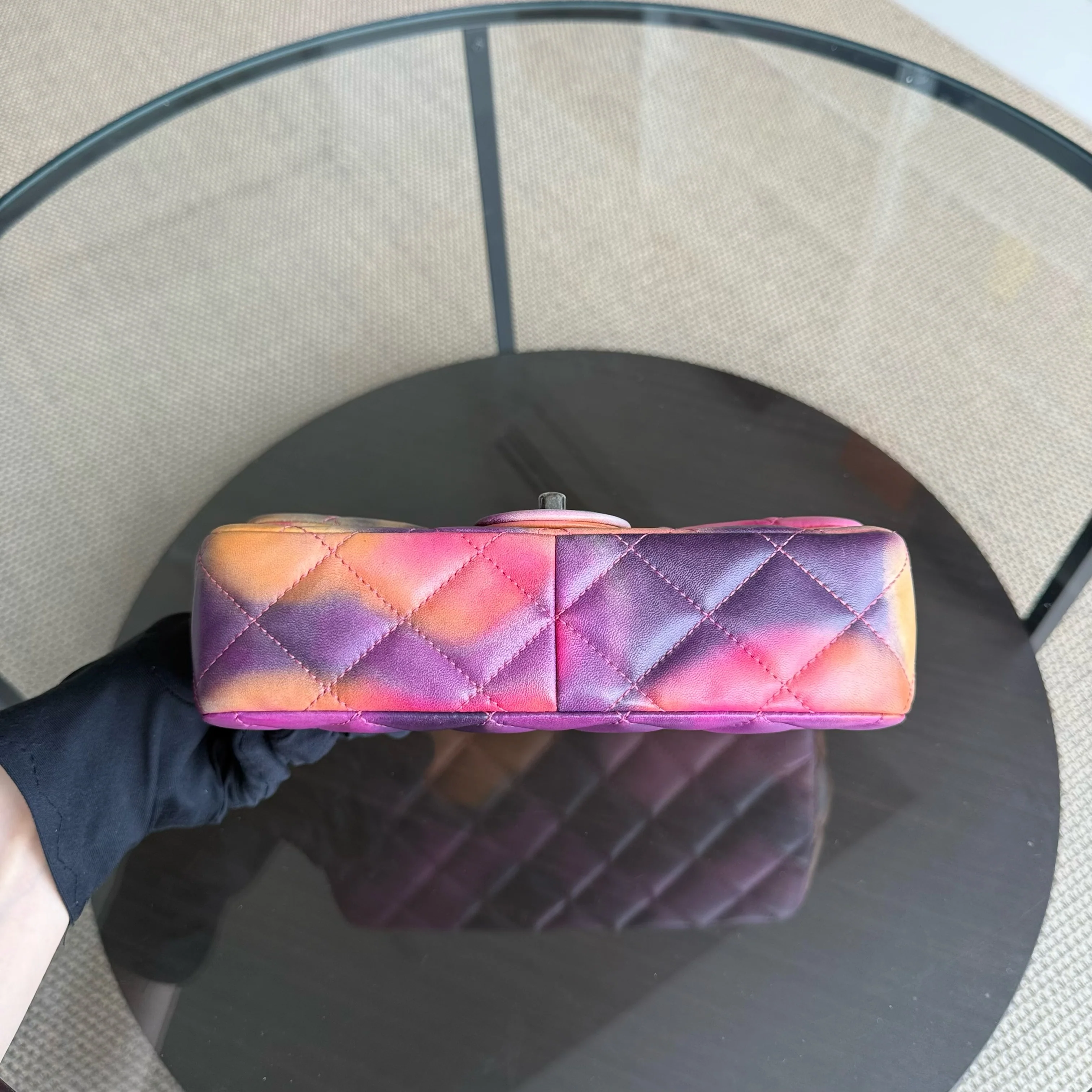 Chanel Classic Flap Small - Flower Power Quilted Lambskin Limited Edition Black Hardware Series 21