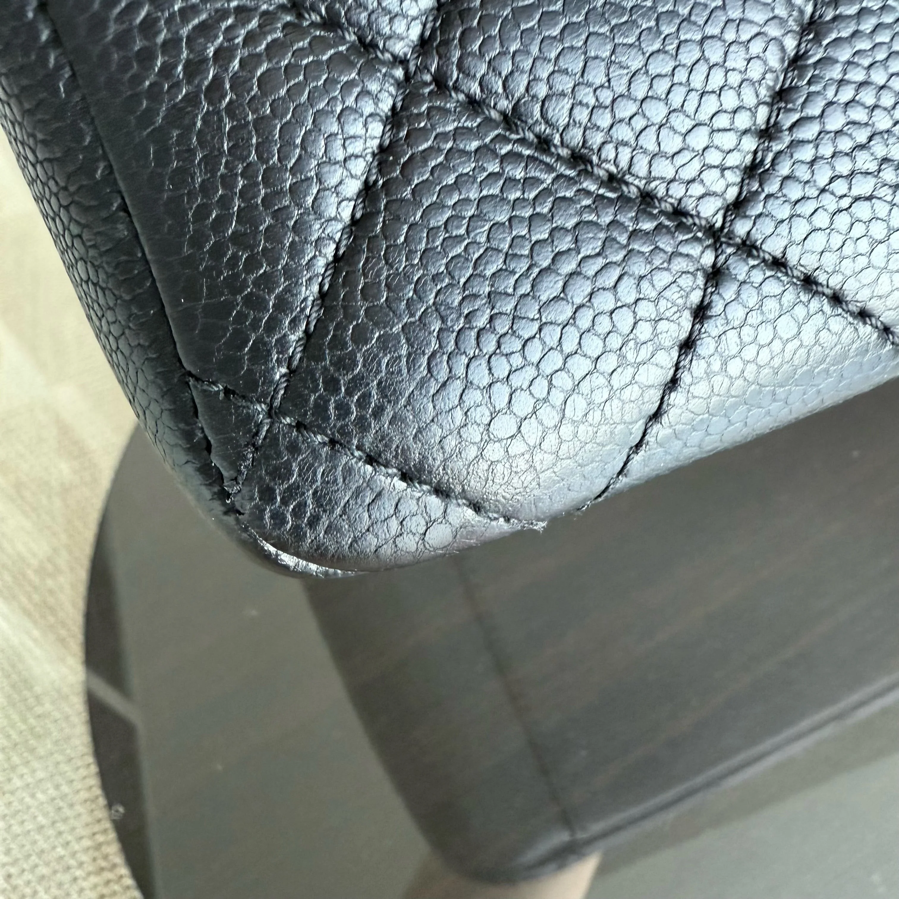 Chanel GST Grand Shopping Tote - Caviar Quilted Grained Calfskin Black Gold Hardware
