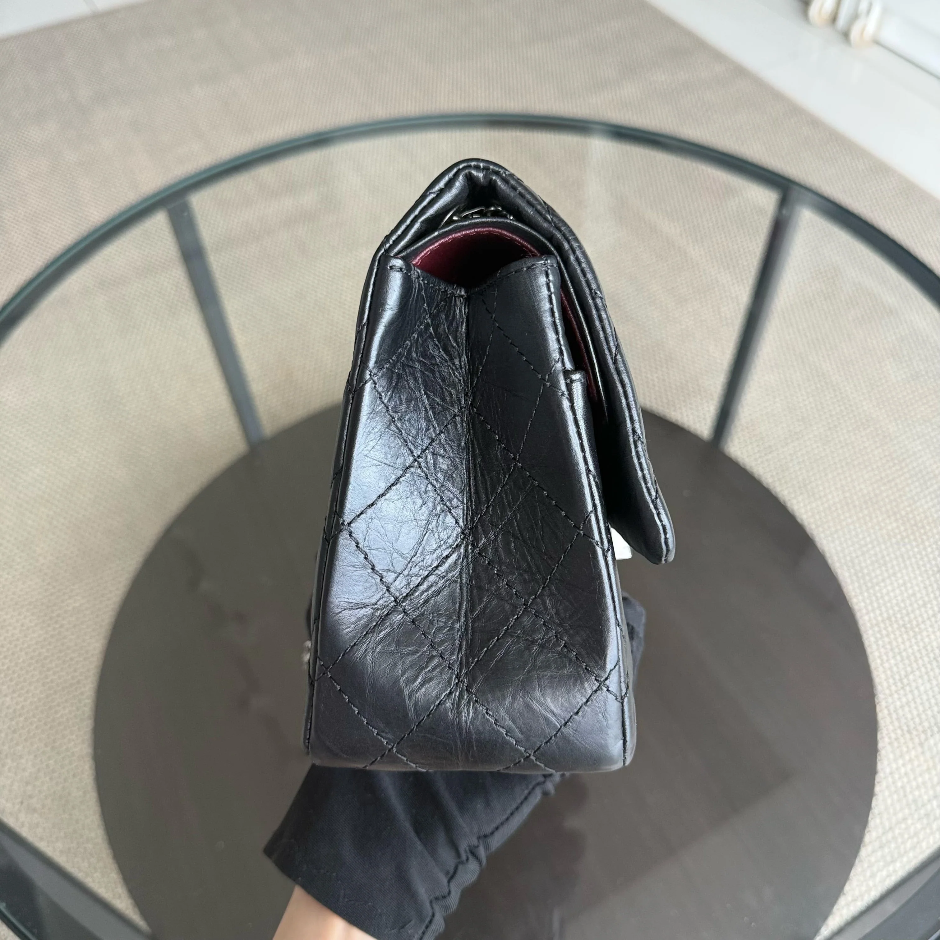 Chanel 2.55 Reissue 226 - Quilted Aged Calfskin Black Ruthenium Silver Hardware