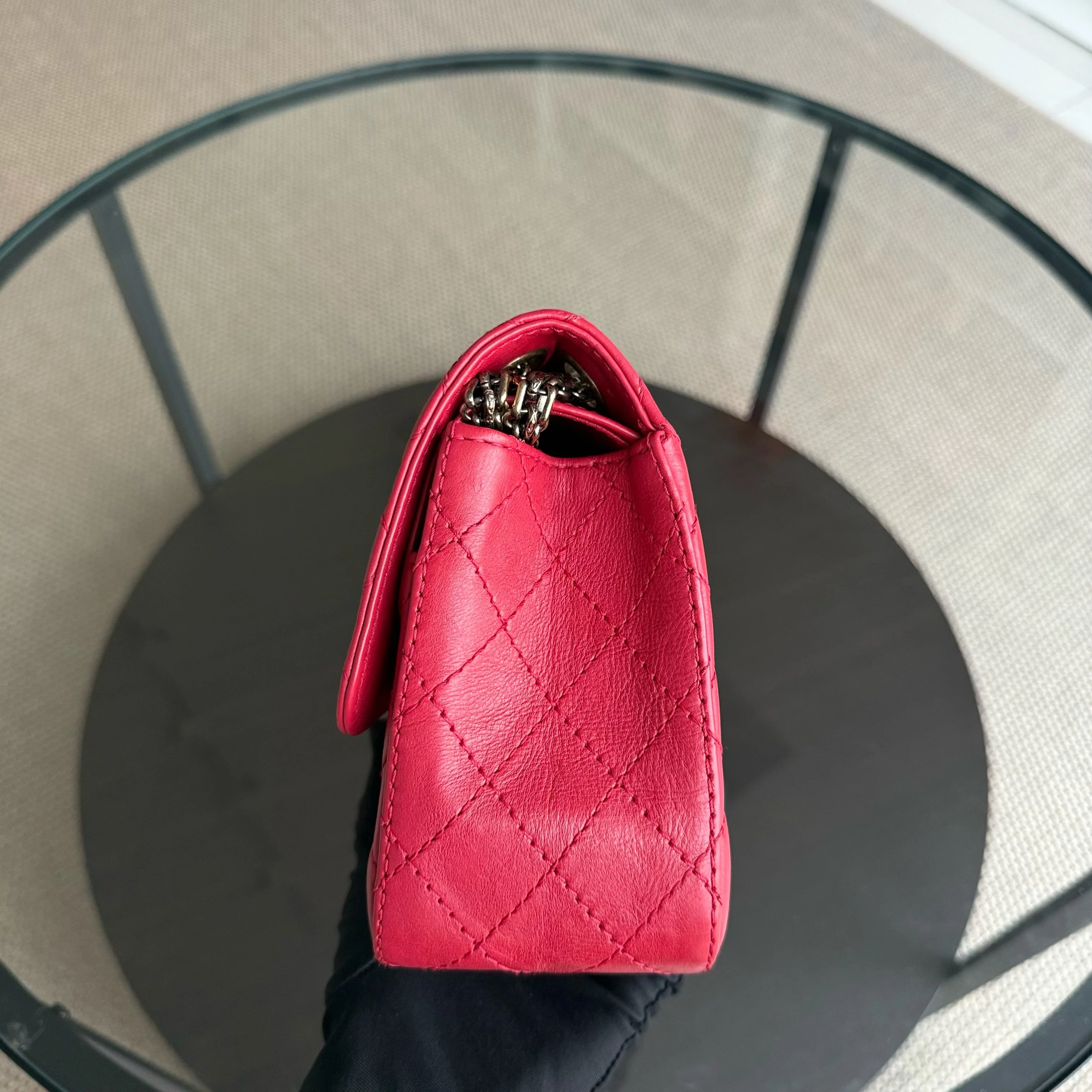 Chanel 2.55 Reissue 225 - Calfskin 24CM Quilted Red Ruthenium Gold Hardware Series 23