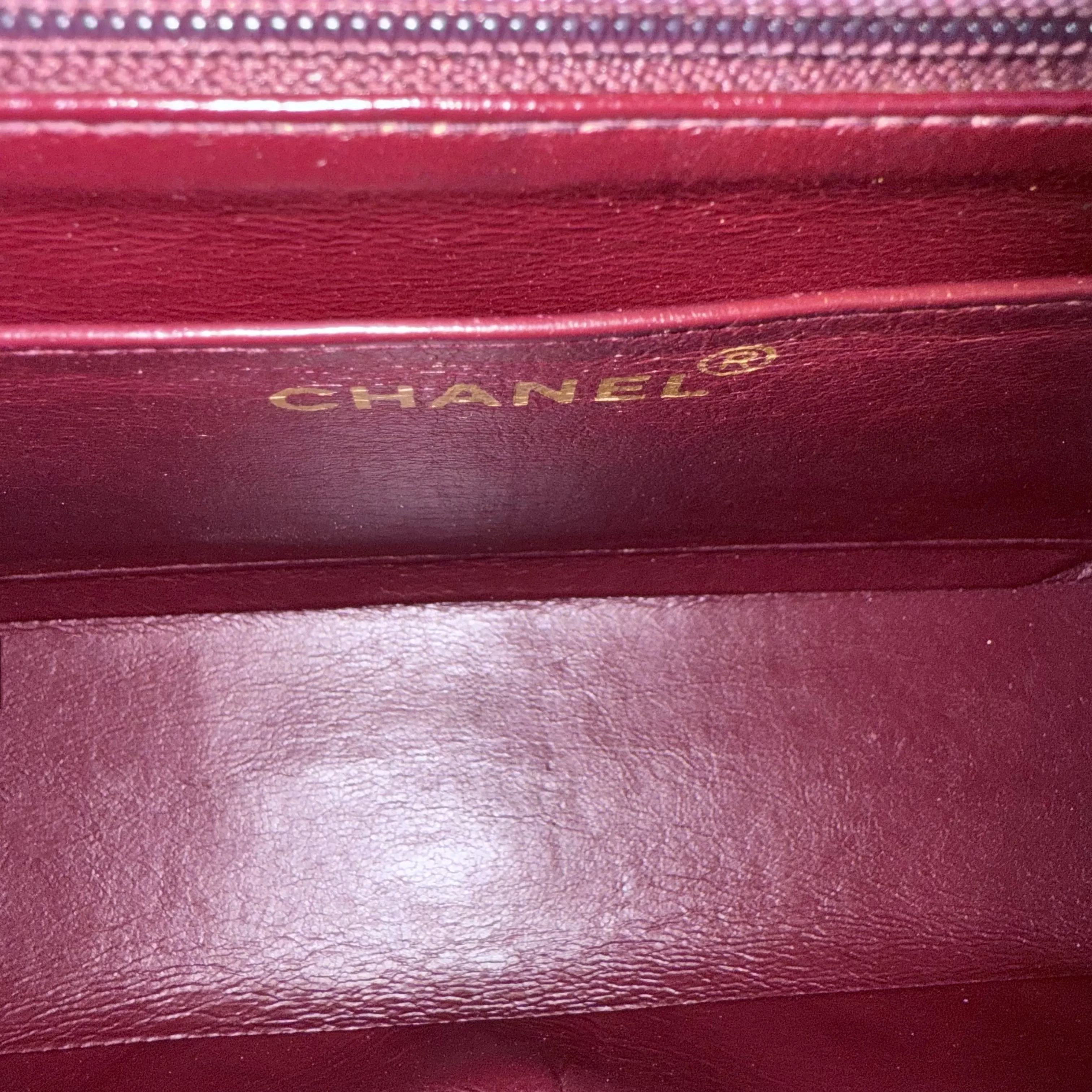 Chanel Diana Vintage - 25CM Quilted Lambskin Black Gold Hardware Series 2