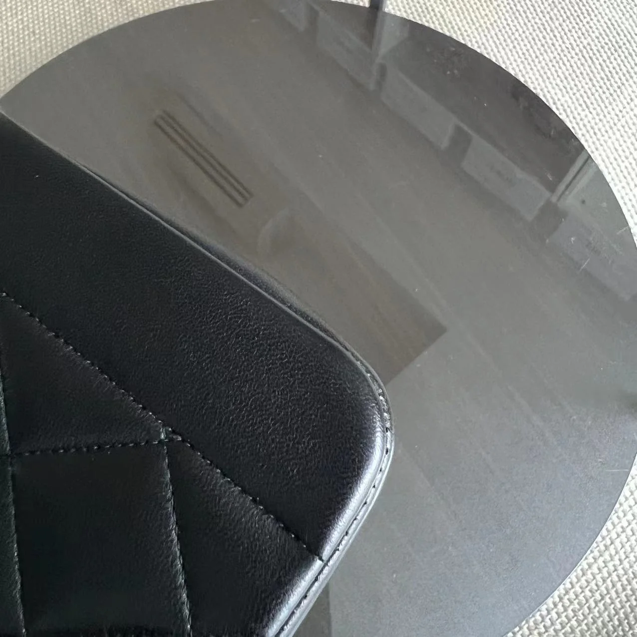 Small Diana Vintage Quilted Lambskin Black 24K Golden Hardware Series 4