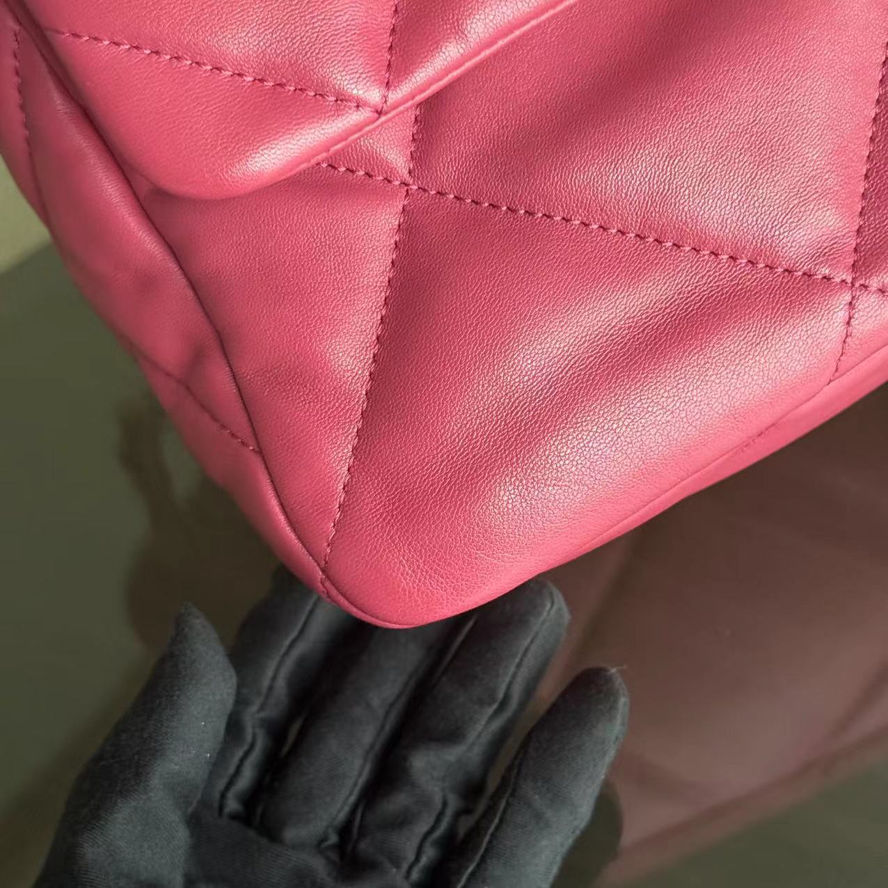 Chanel 19 Bag Medium - C19 Goatskin Hot Pink Two Tone Gold Hardware