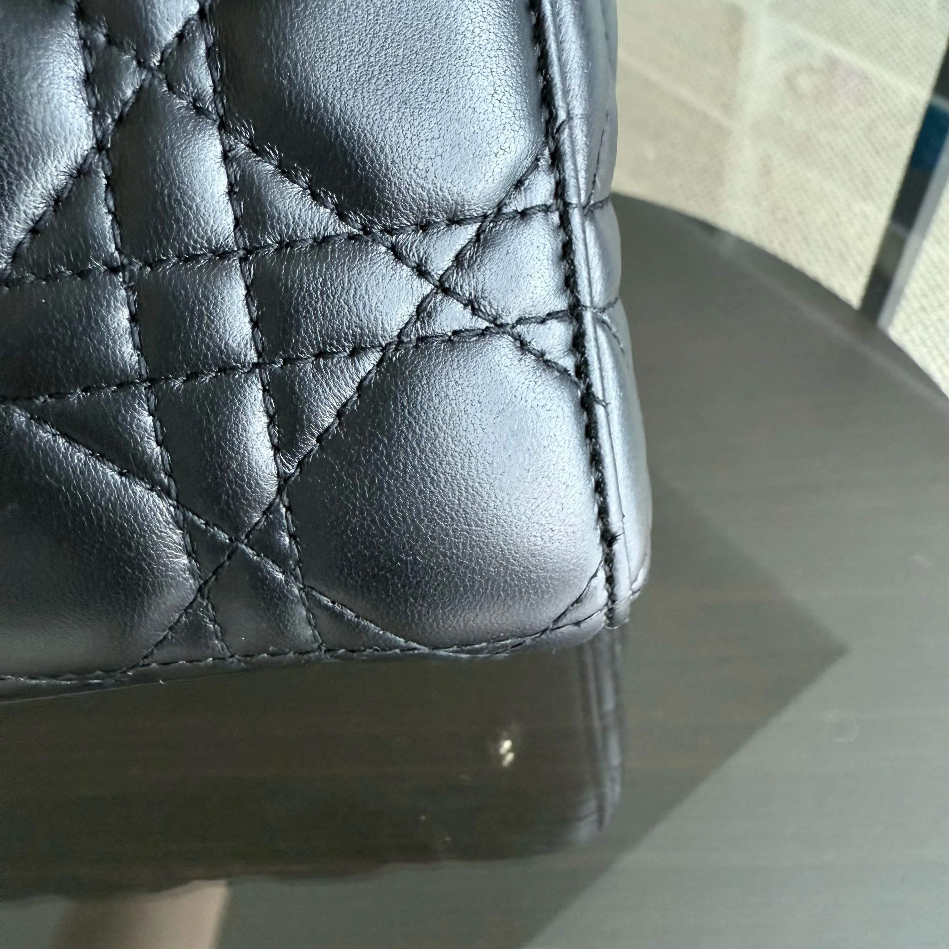 Dior Lady Small - Cannage Lambskin Black Gold Hardware