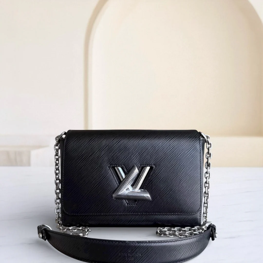 Louis Vuitton Twist Medium MM - EPI Leather Black Silver Hardware