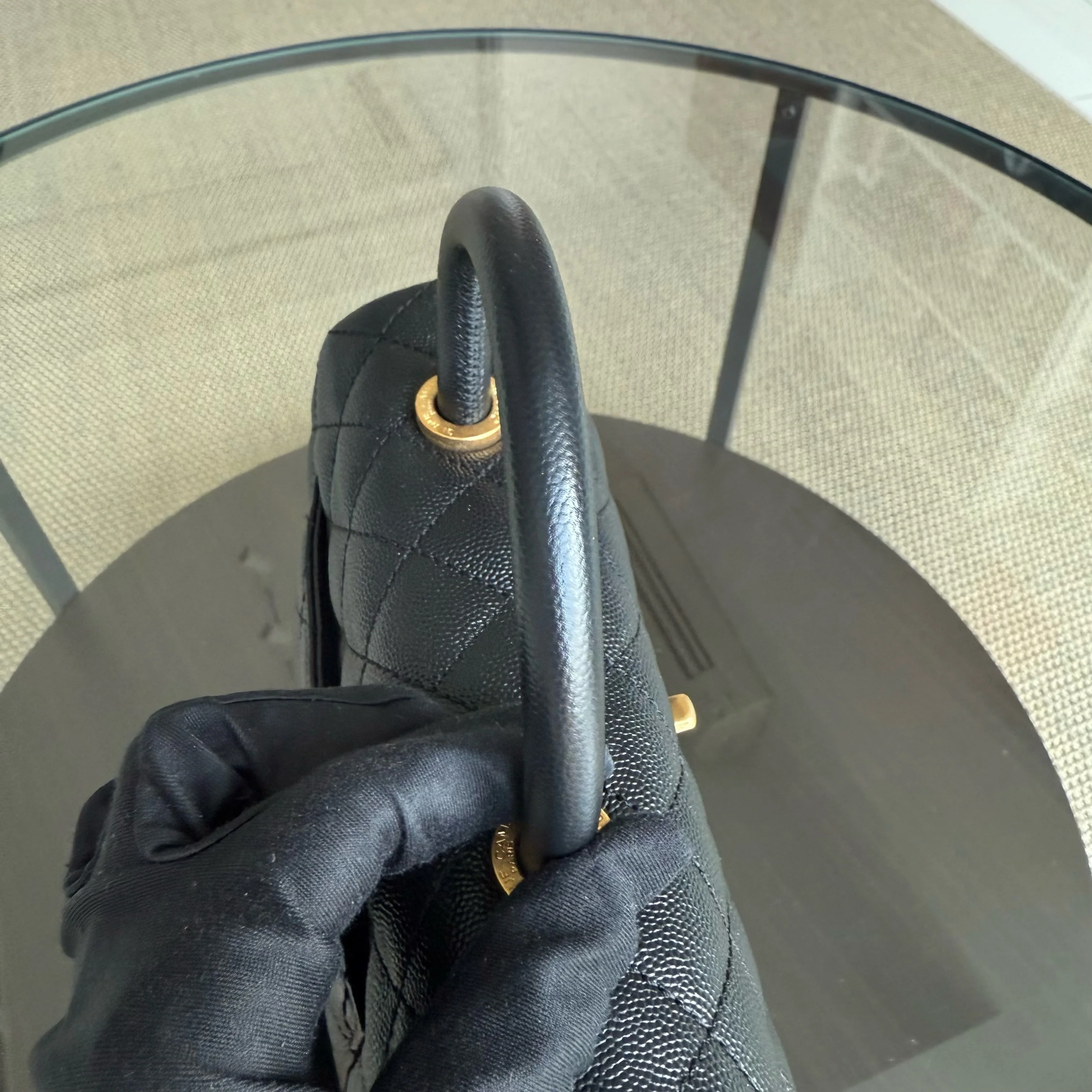 Chanel Coco Handle Small - Caviar Quilted Black Gold Hardware Series 24