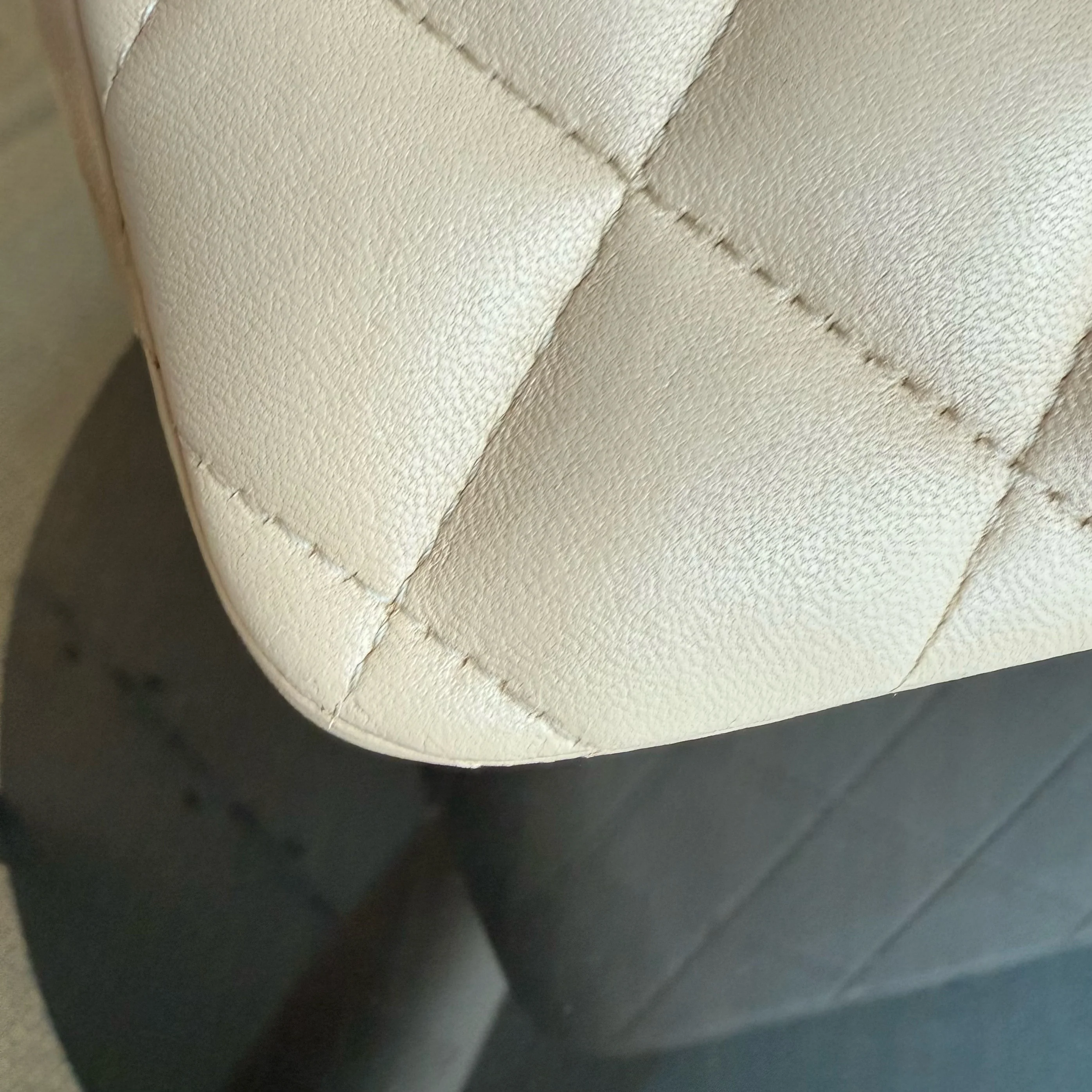 Chanel Classic Flap Jumbo - Double Flap 30CM Quilted Lambskin Beige Gold Hardware