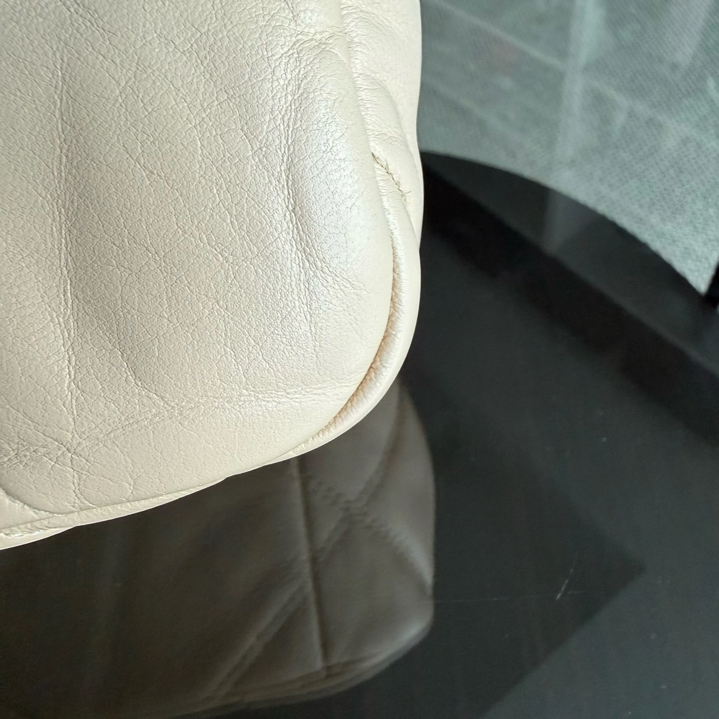 Chanel 19 Bag Small- C19 Quilted Goatskin Light Beige Cream Two-tone Hardware Series 30