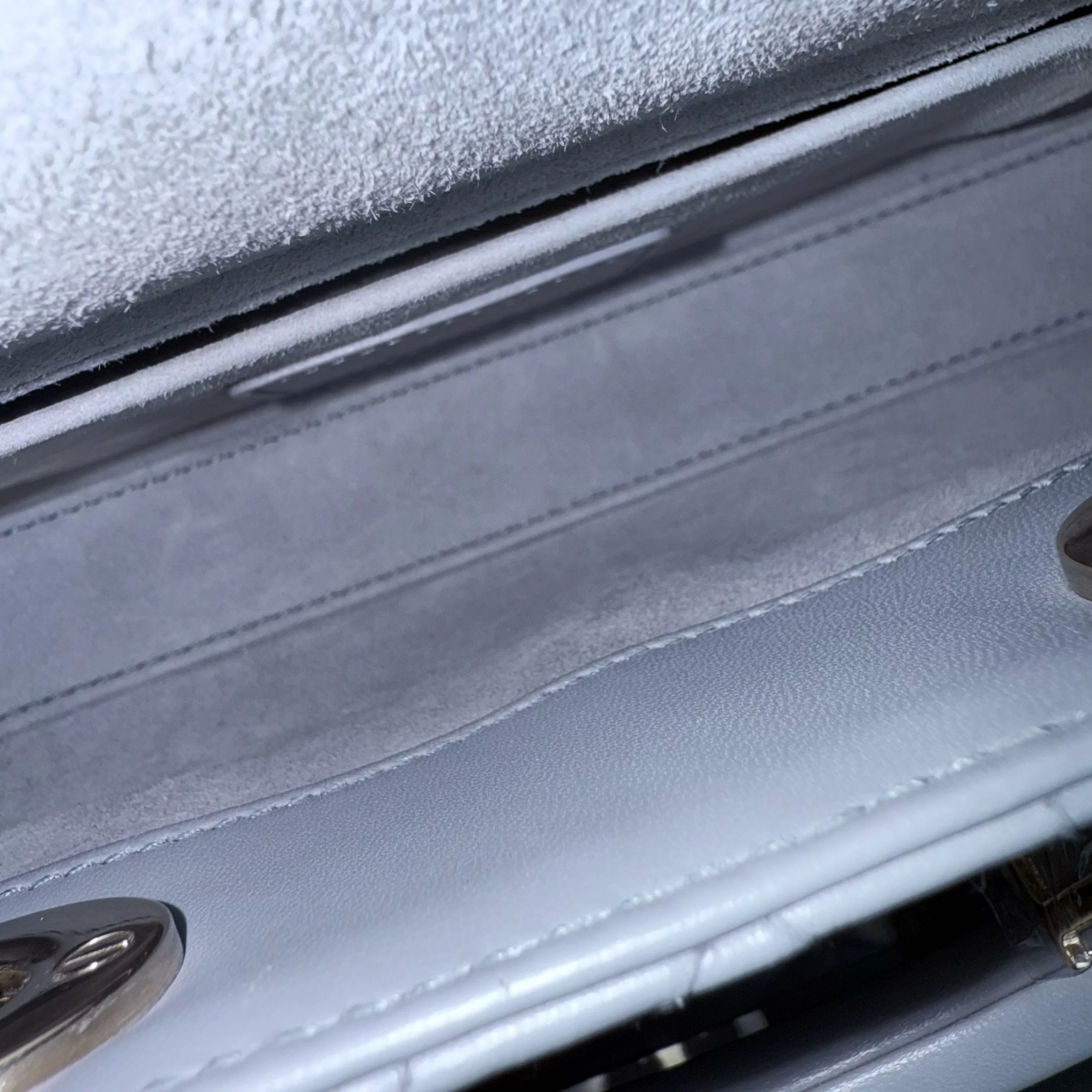 Dior Lady D-Joy Small - Cannage Lambskin Gray Gold Hardware