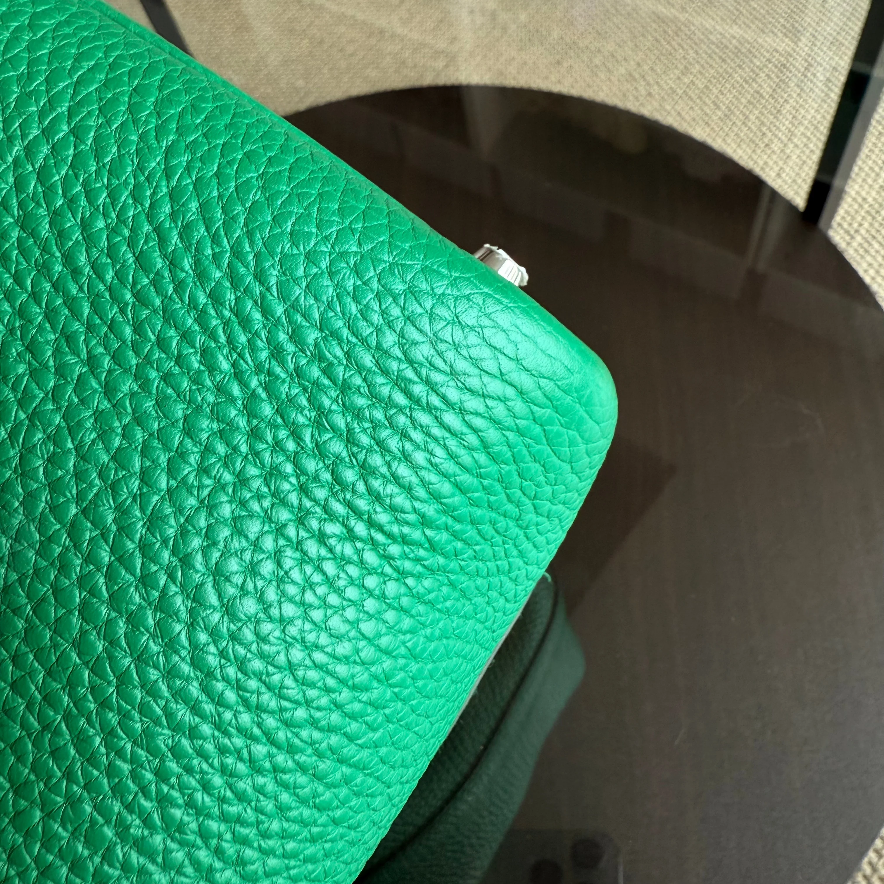 Hermes Picotin 18 - Bambou Vert Vertigo Clemence Leather Silver Hardware