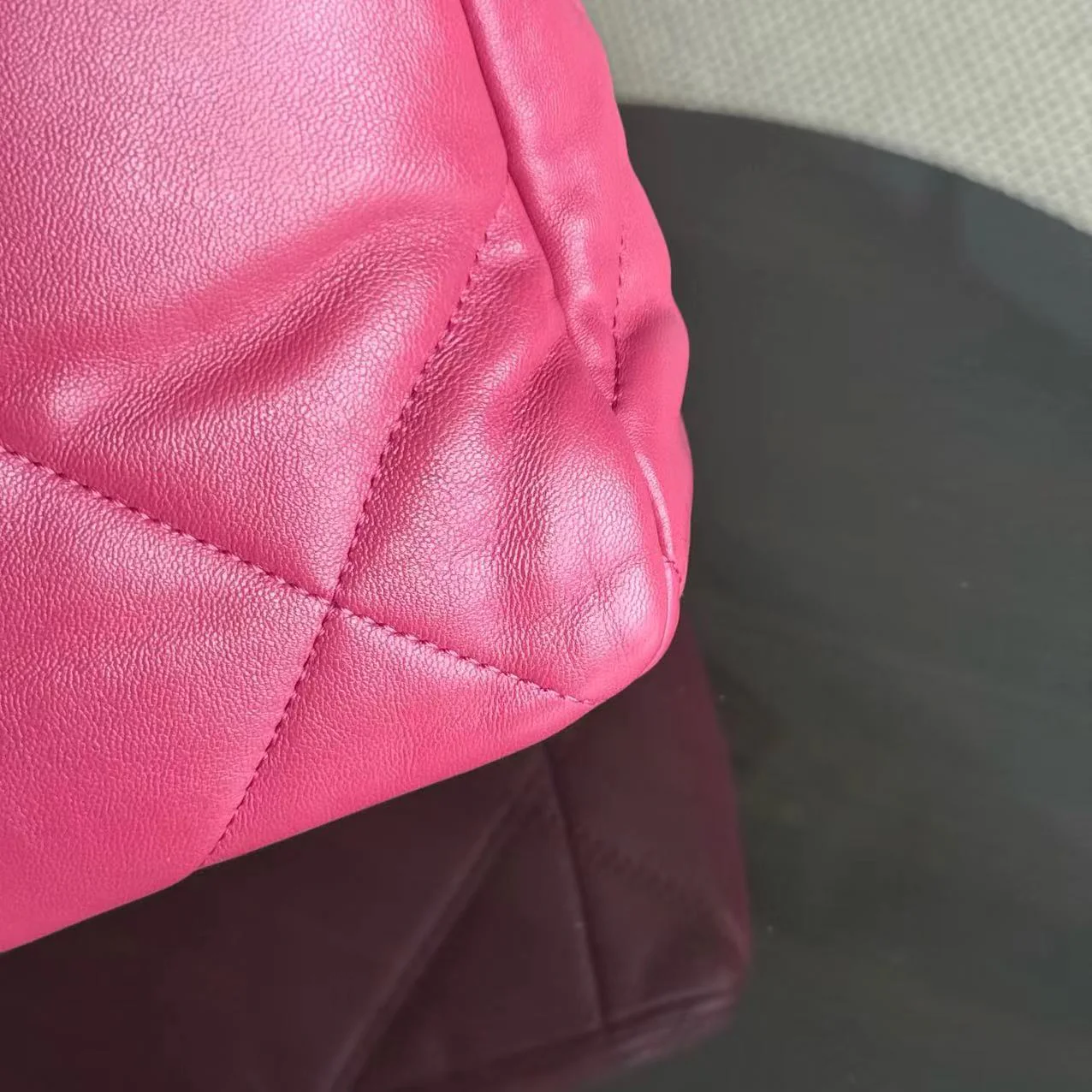 Chanel 19 Bag Medium - C19 Goatskin Hot Pink Two Tone Gold Hardware