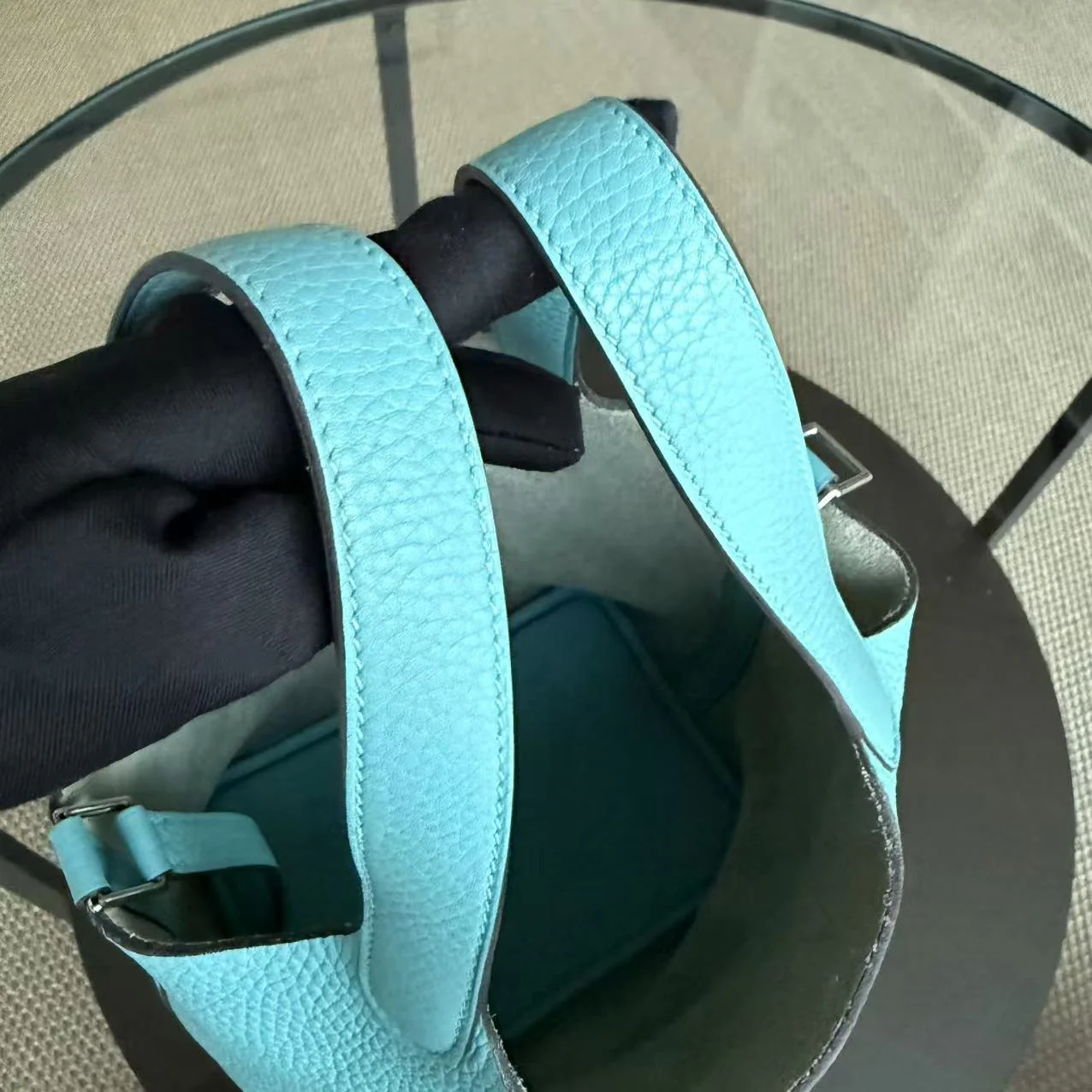 Hermes Picotin Lock 18 - TC Taurillion Clemence Lagon Palladium Hardware Stamp A