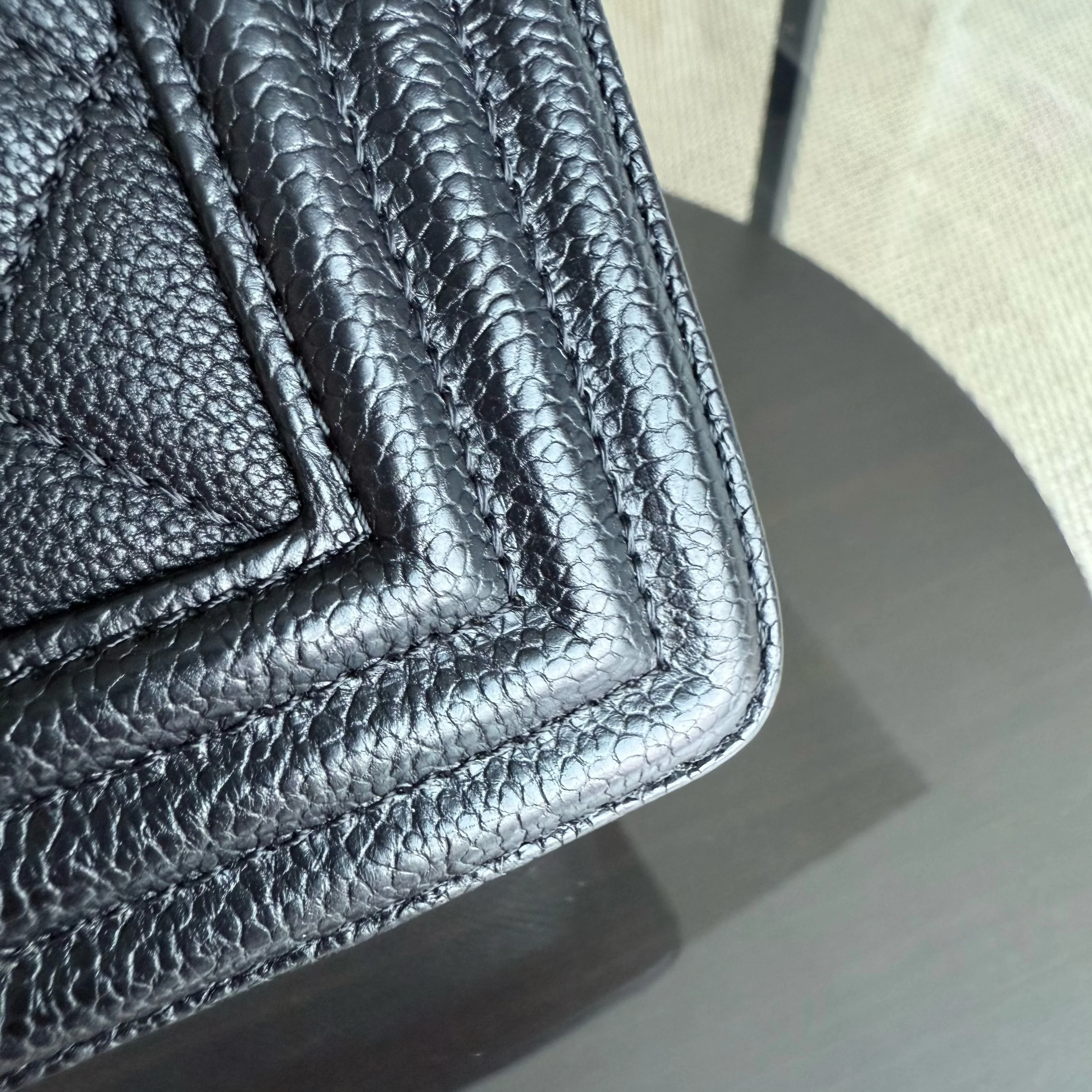 Chanel Boy Medium - Caviar 28CM New Medium Quilted Black Ruthenium Silver Hardware