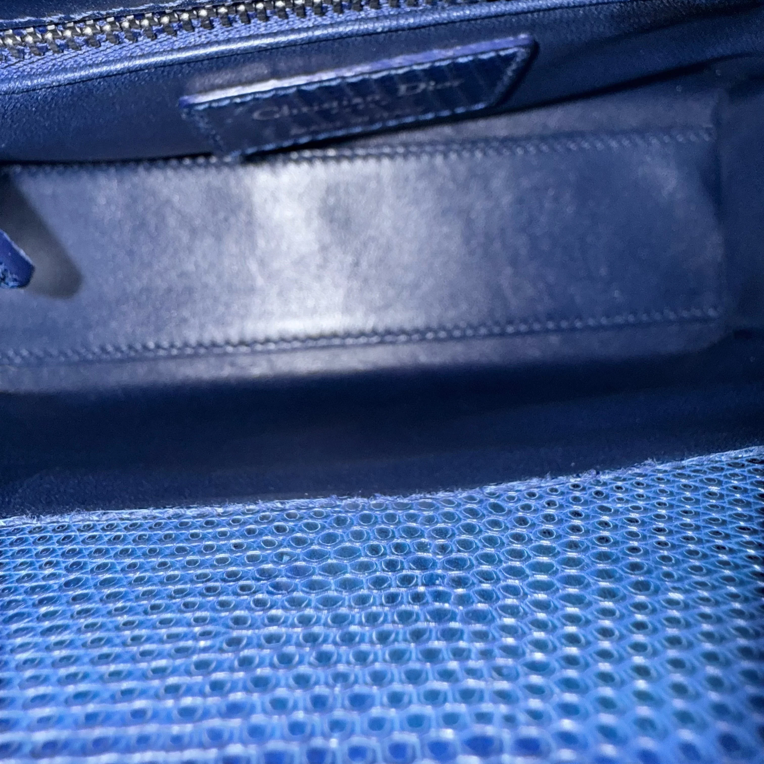 Dior Lady Mini - Exotic Lizard Limited Edition Swarovski Crystal Silver Hardware