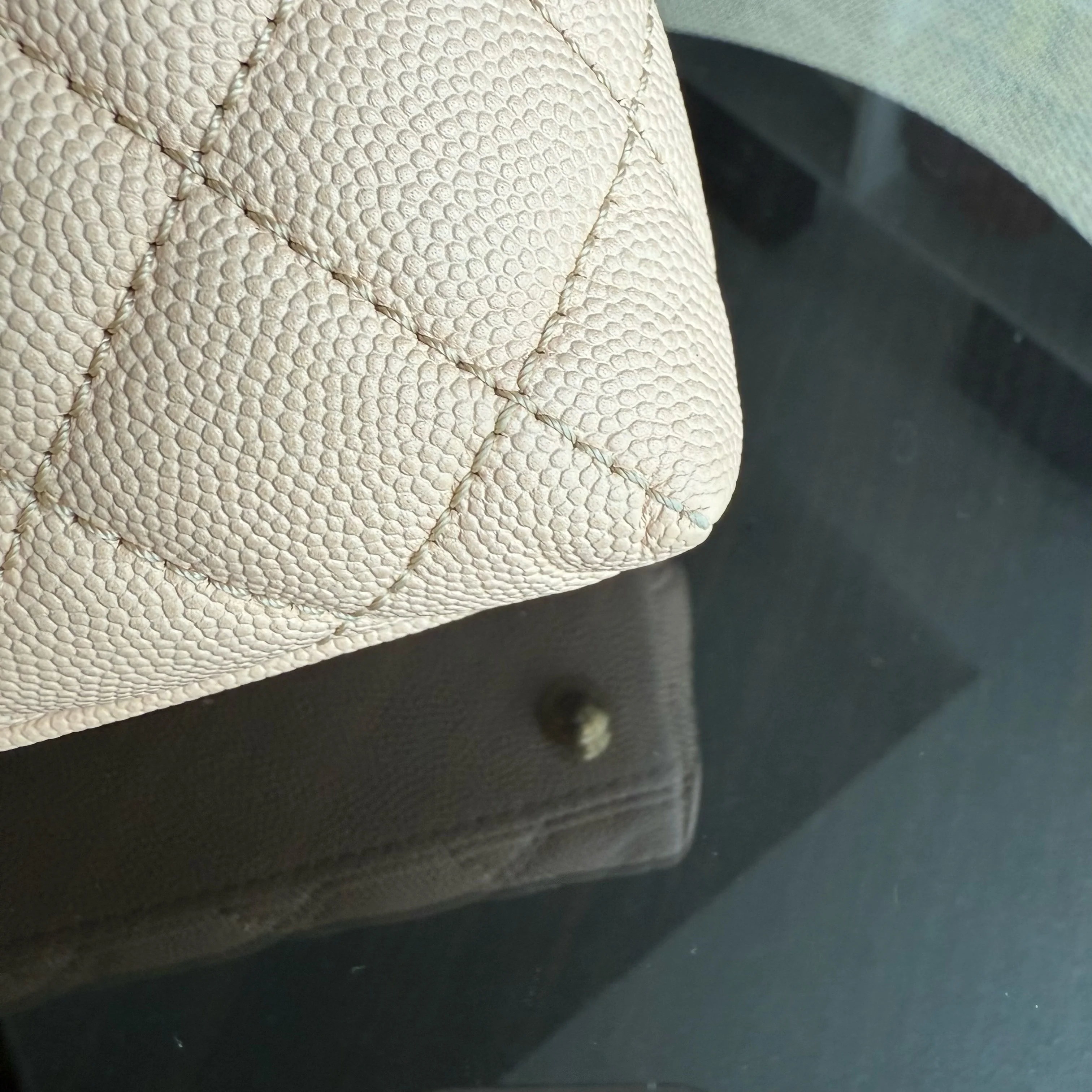 Chanel Coco Handle Small - Caviar Quilted Beige Gold Hardware Series 24