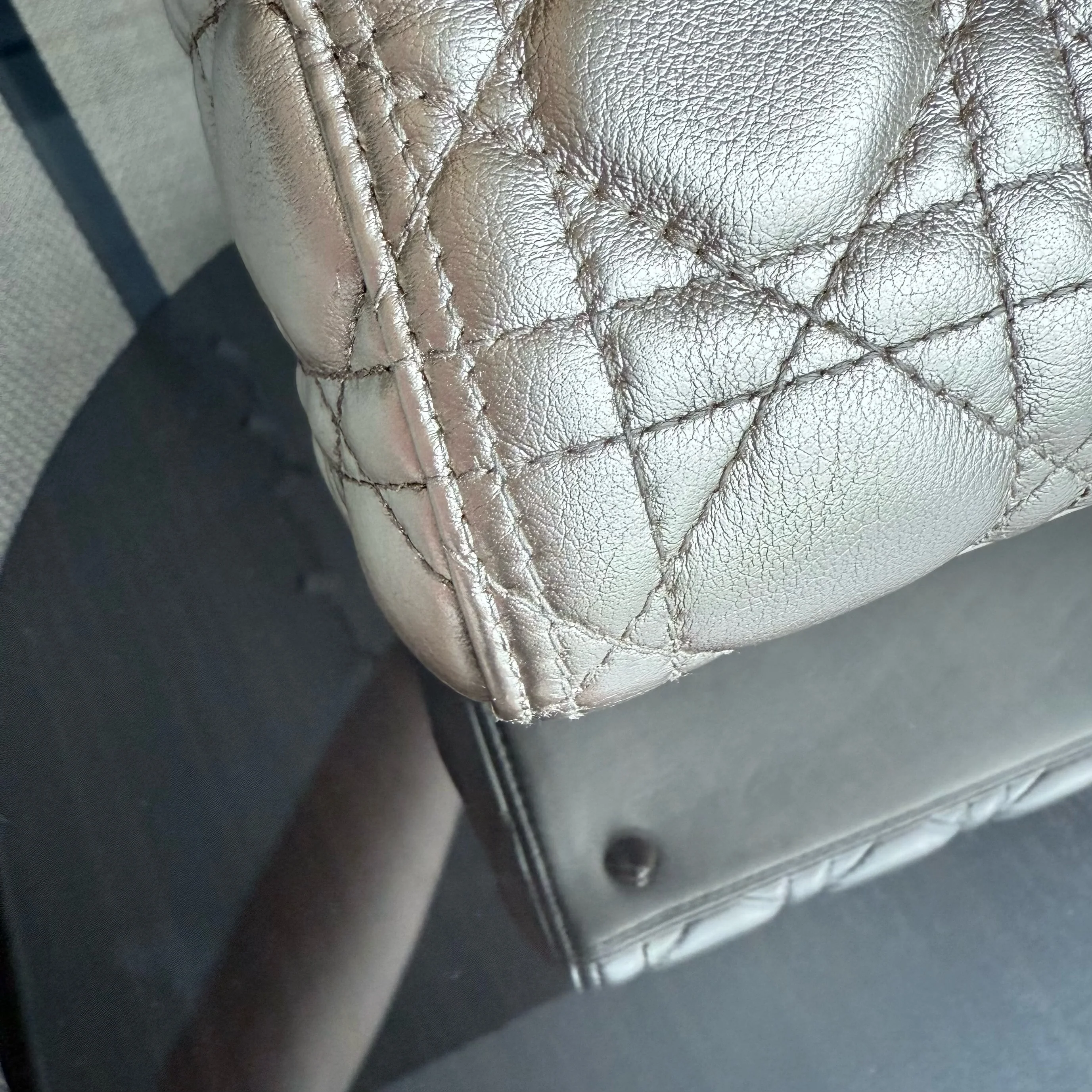 Dior Lady Medium Flap - Cannage Calfskin Gold Hardware NO STRAP