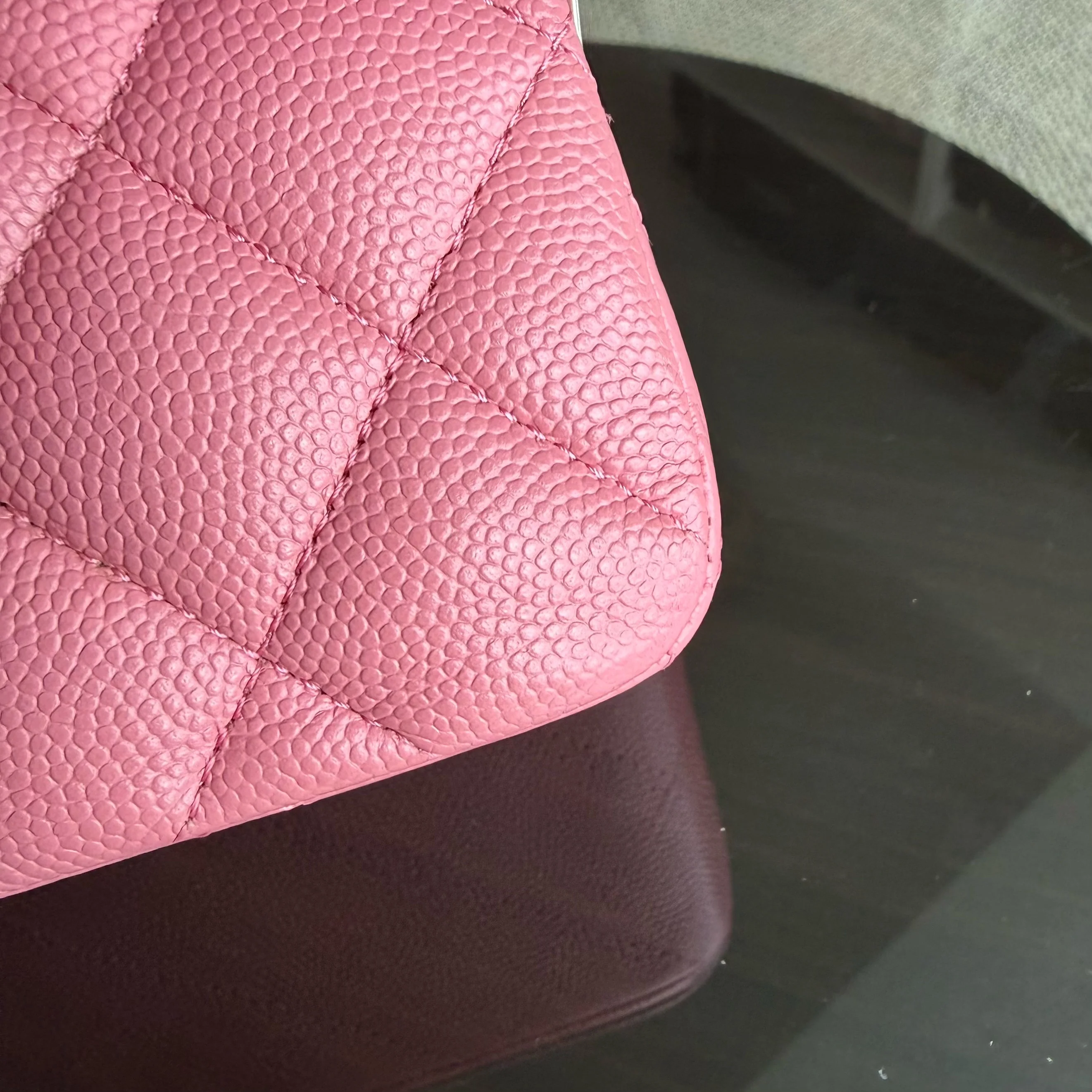 Chanel Classic Flap Small - Caviar 23CM Quilted Pink Gold Hardware Microchip