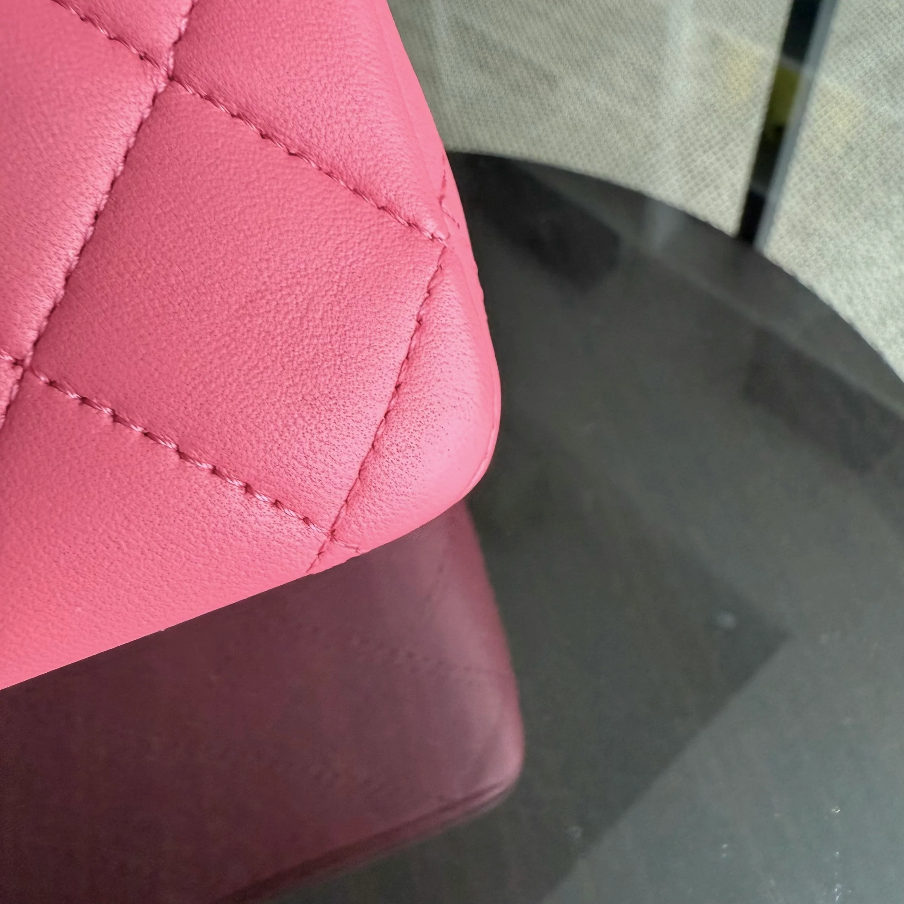 Chanel Classic Flap Medium - 25CM Quilted Lambskin Light Pink Silver Hardware Series 16