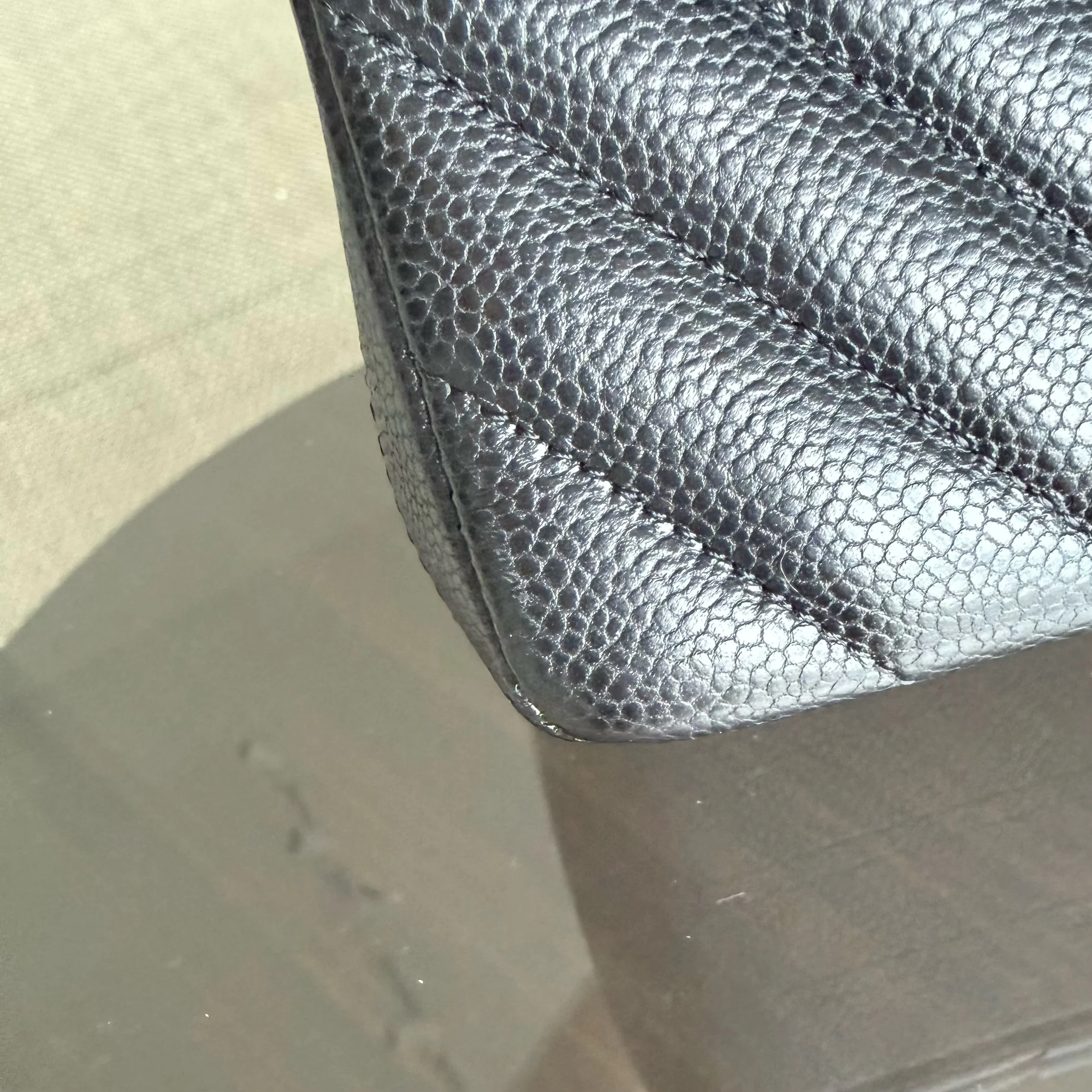 Chanel Classic Flap Small - Caviar 23CM Chevron Black Gold Hardware Series 30