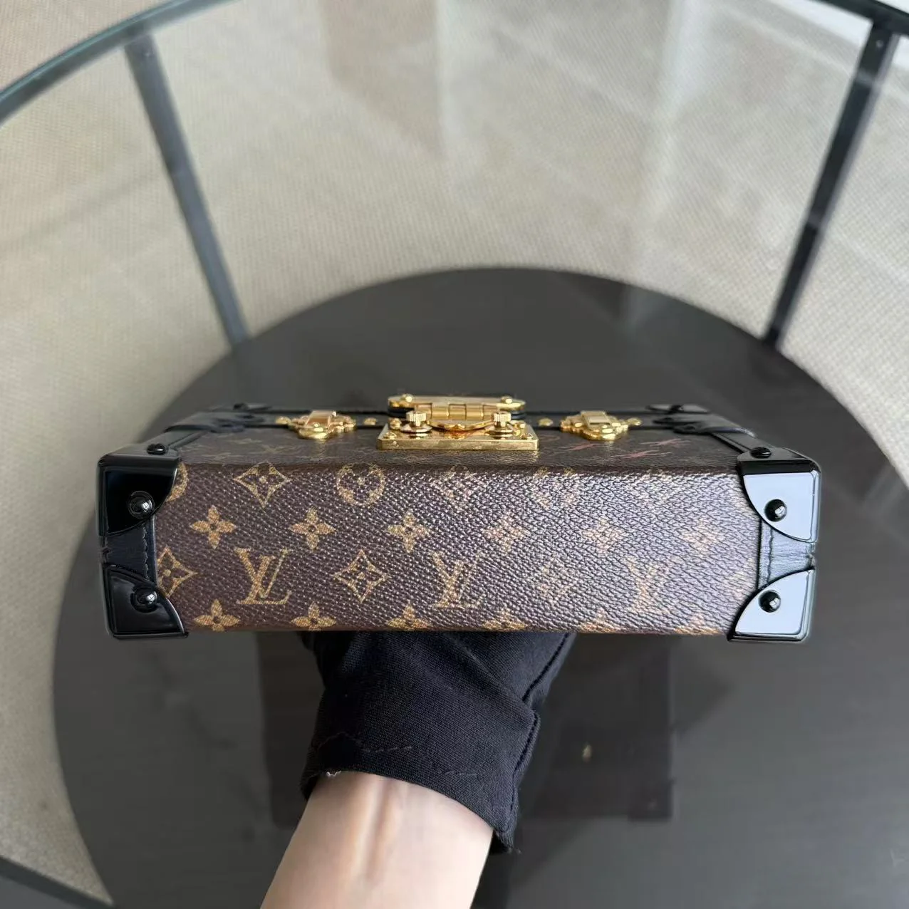 Louis Vuitton Petite Malle Monogram Box Cross Body Bag