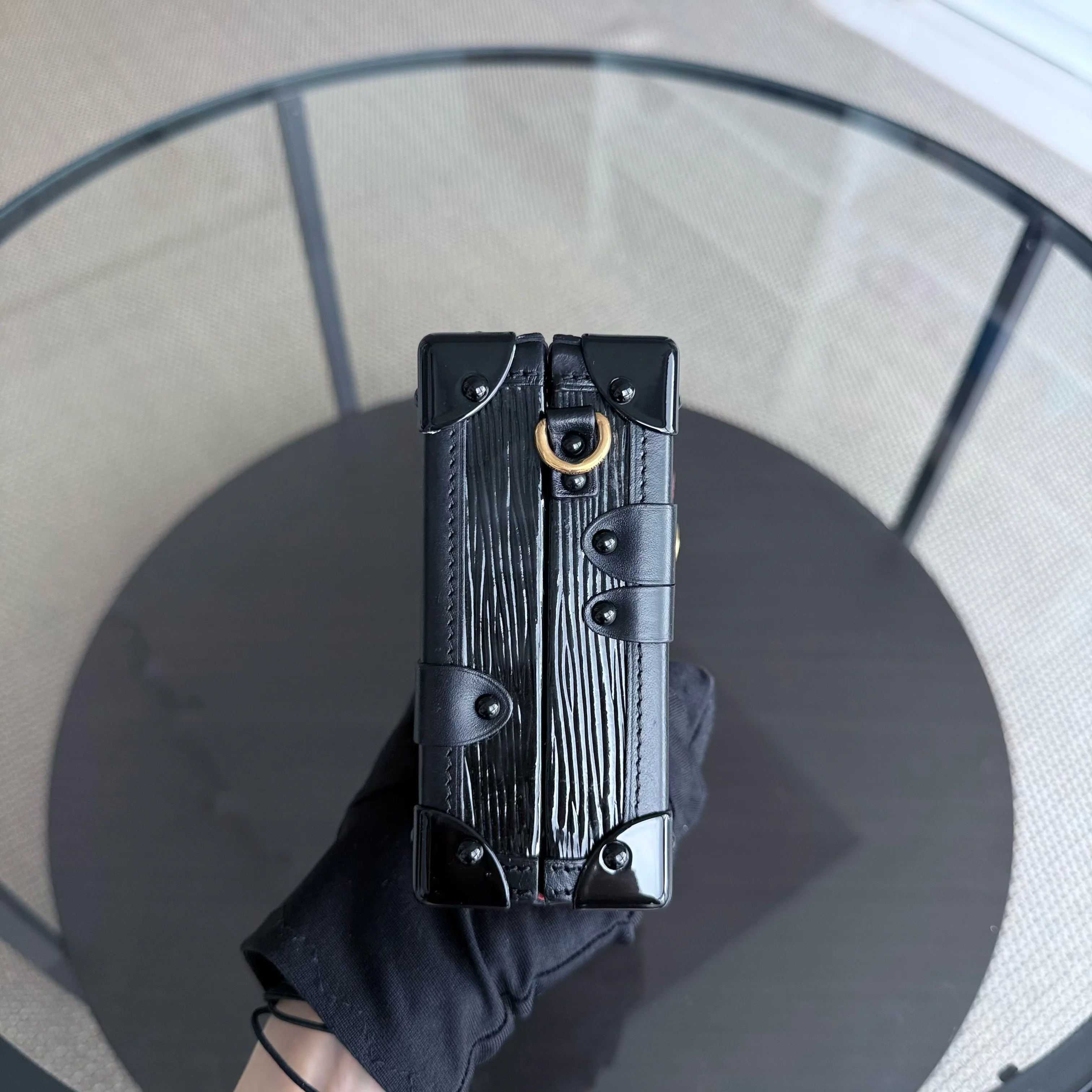 Louis Vuitton Petite Malle - New Edition EPI Leather Red Box Shoulder Bag Gold Hardware Microchip